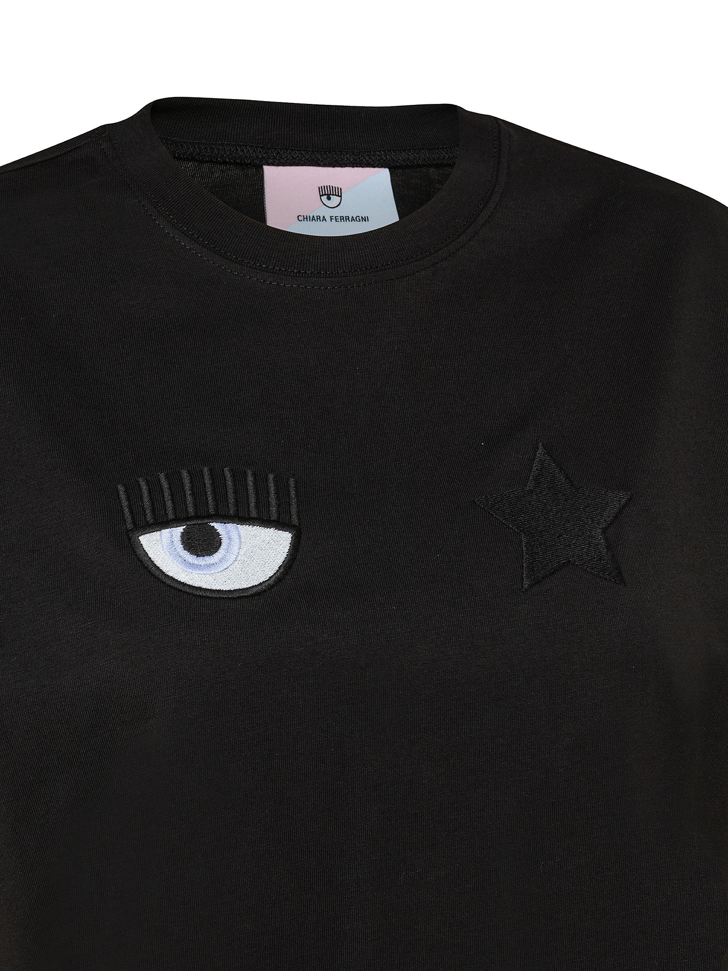 Eye Star T-shirt, Black, large image number 2