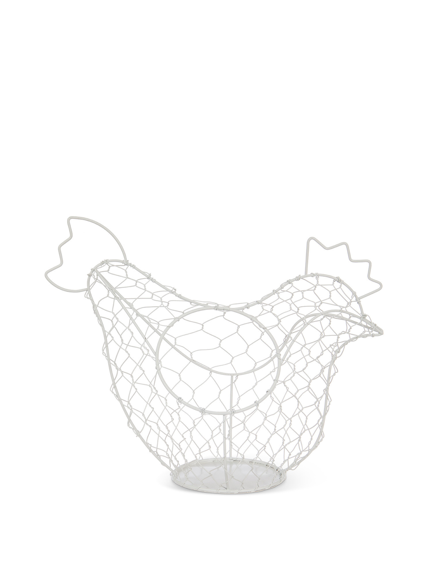 Chicken egg holder with white thread, White, large image number 0