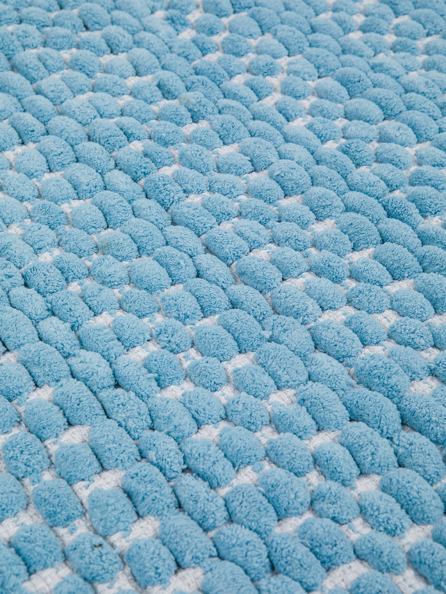 Tappeto bagno in ciniglia, Azzurro, large image number 1