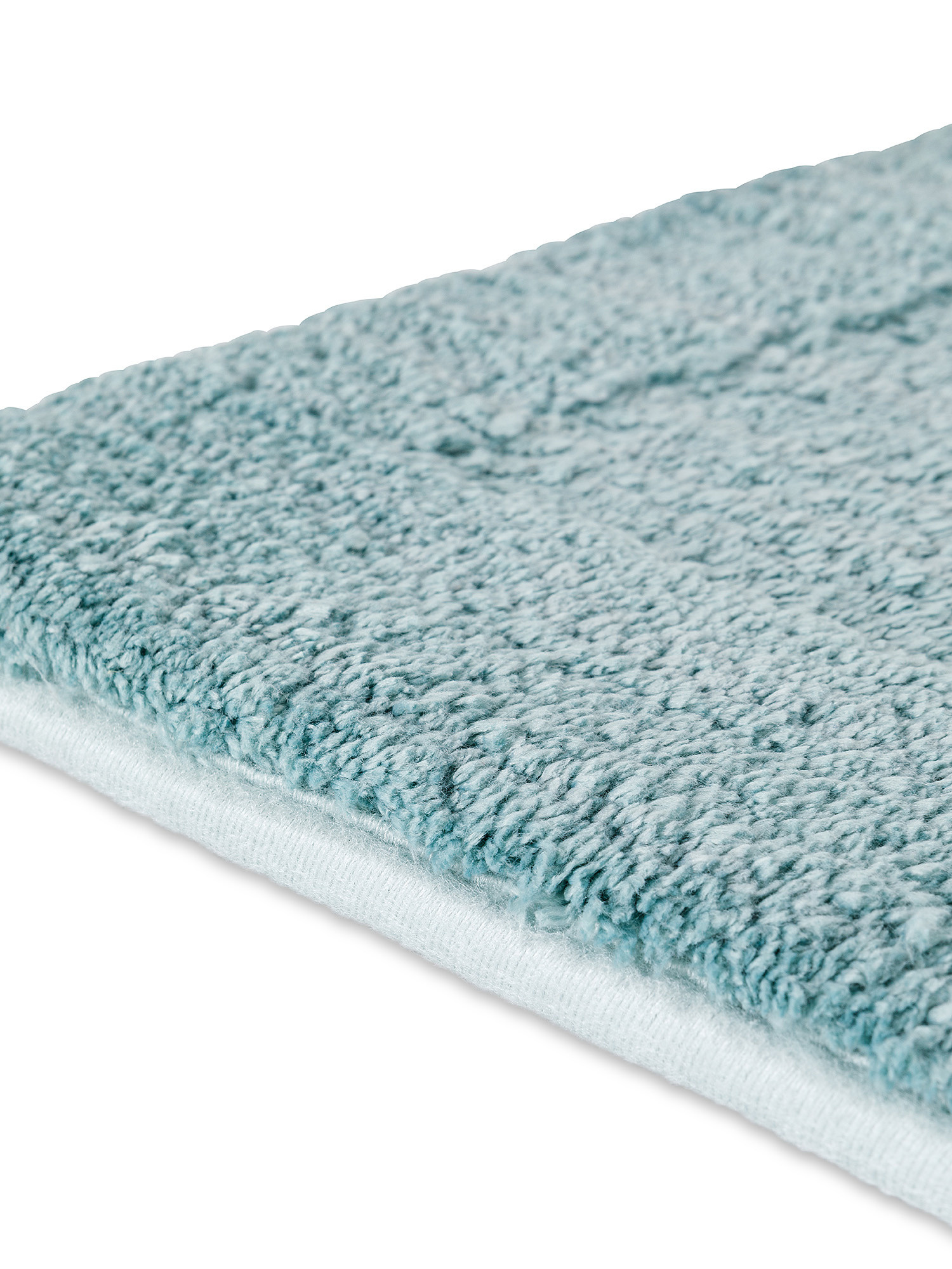 Solid color memory foam bath mat, Green, large image number 1