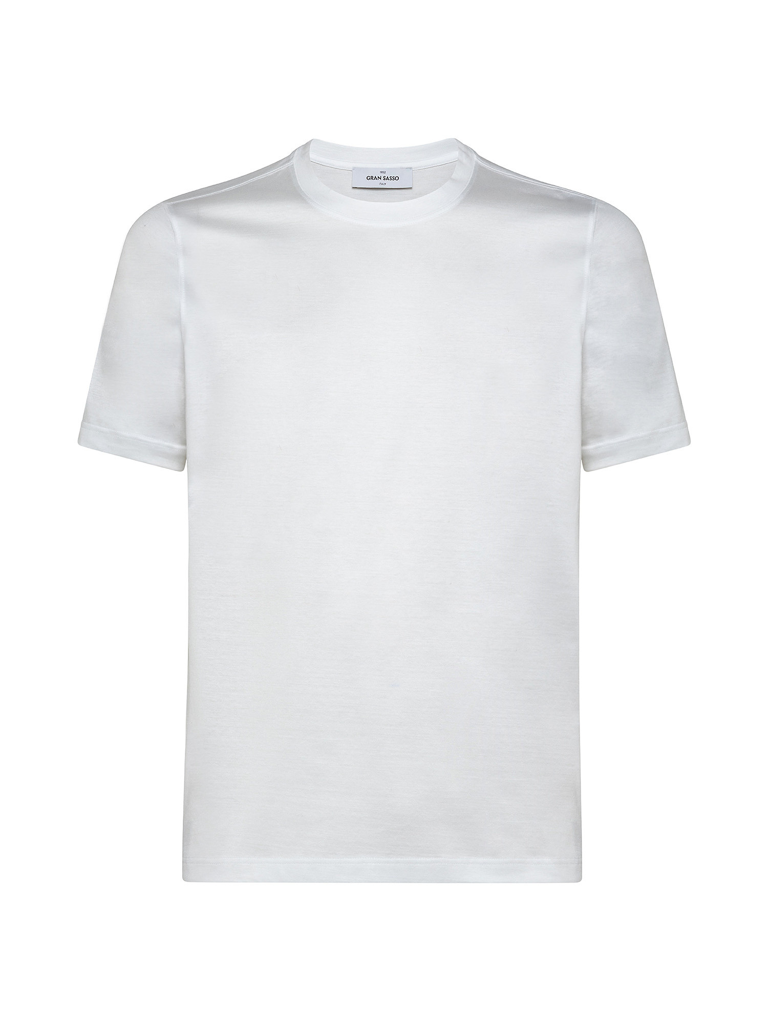 T-shirt girocollo manica corta, Bianco, large image number 0