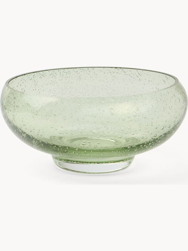 Paste-colored glass bowl