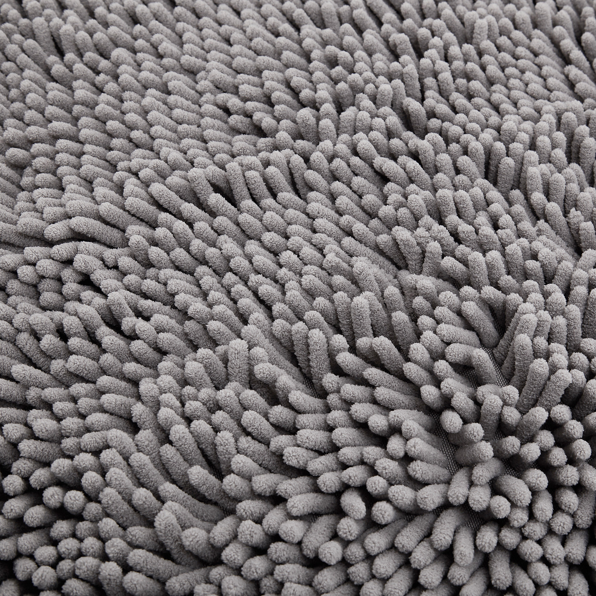 Tappeto bagno microfibra shaggy, Grigio, large image number 2