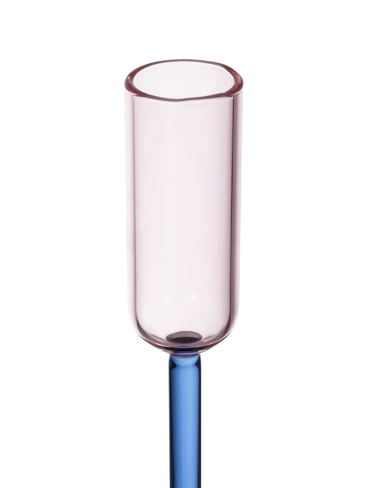 Candlestick in two-tone glass, Light Pink, large image number 1