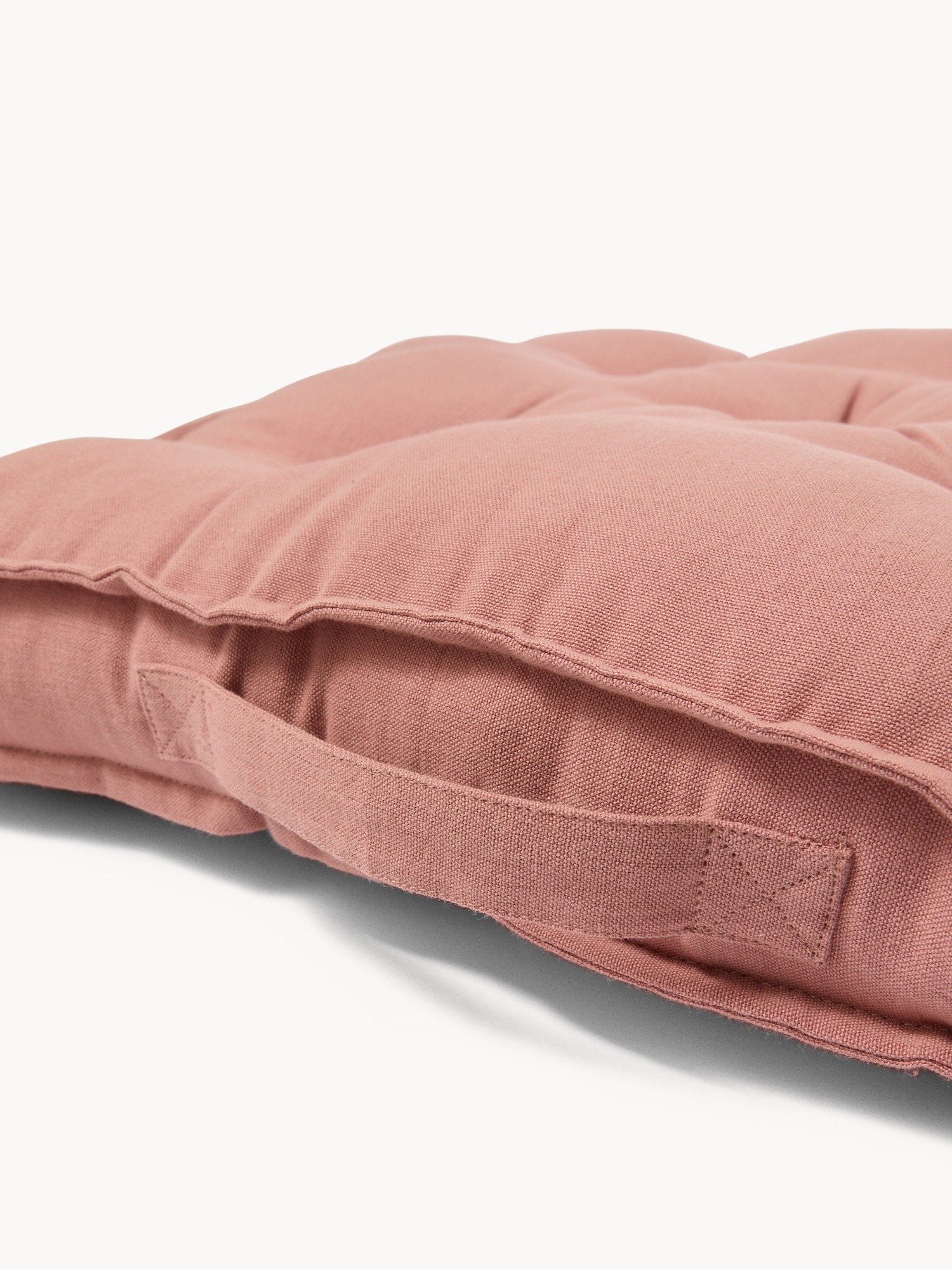 Solid-color pure cotton mattress cushion - Discounted Price, Pink, large image number 1