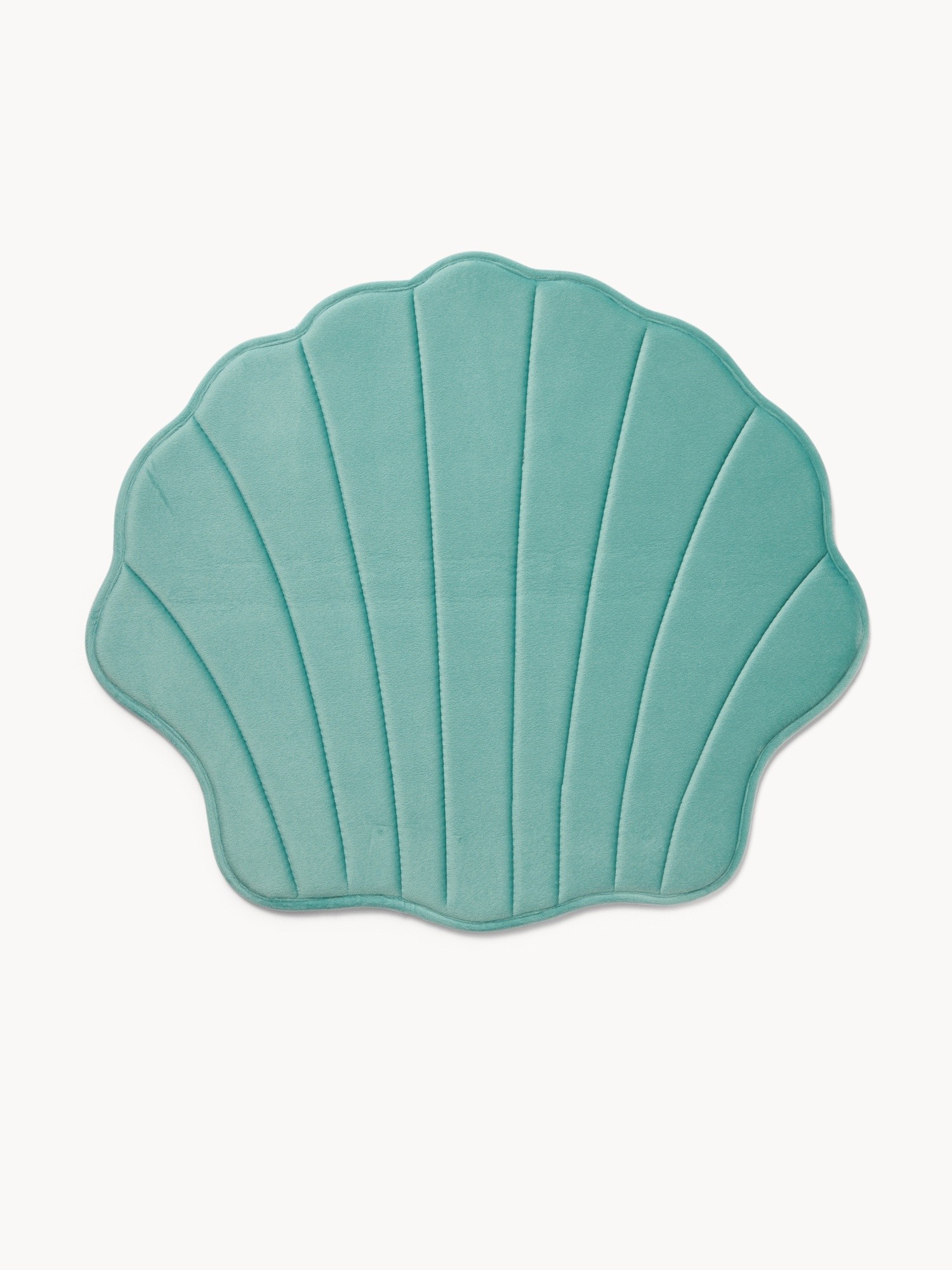 Shell Memory Foam Bath Mat - Introductory Price, Blue, large image number 0
