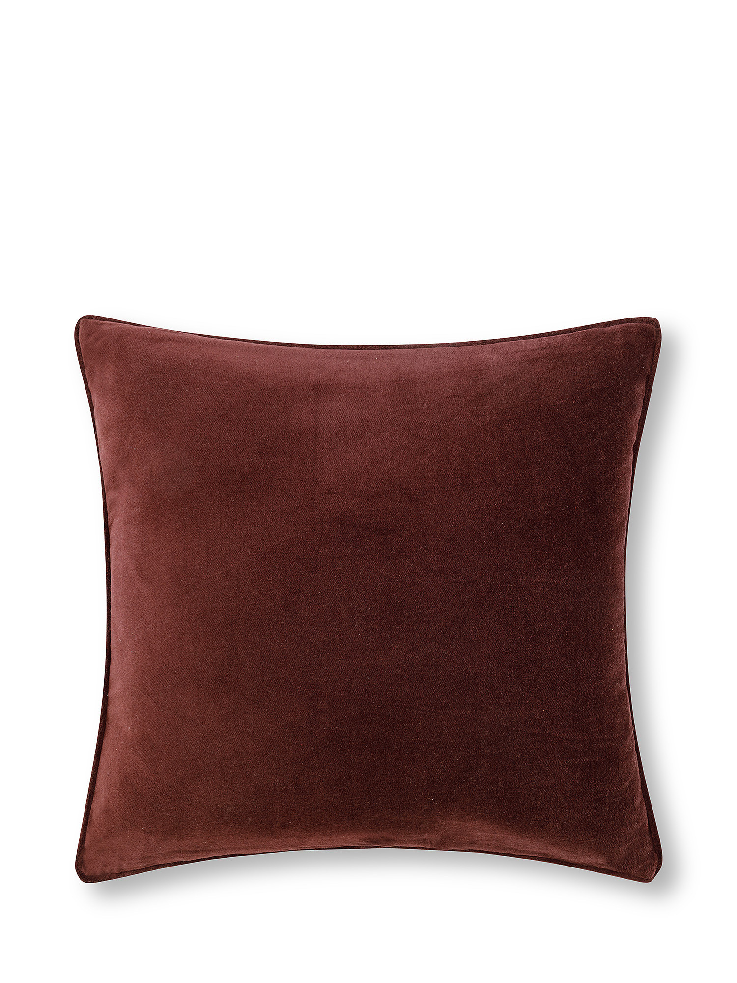 Plain velvet cushion 45x45cm, Purple, large image number 0