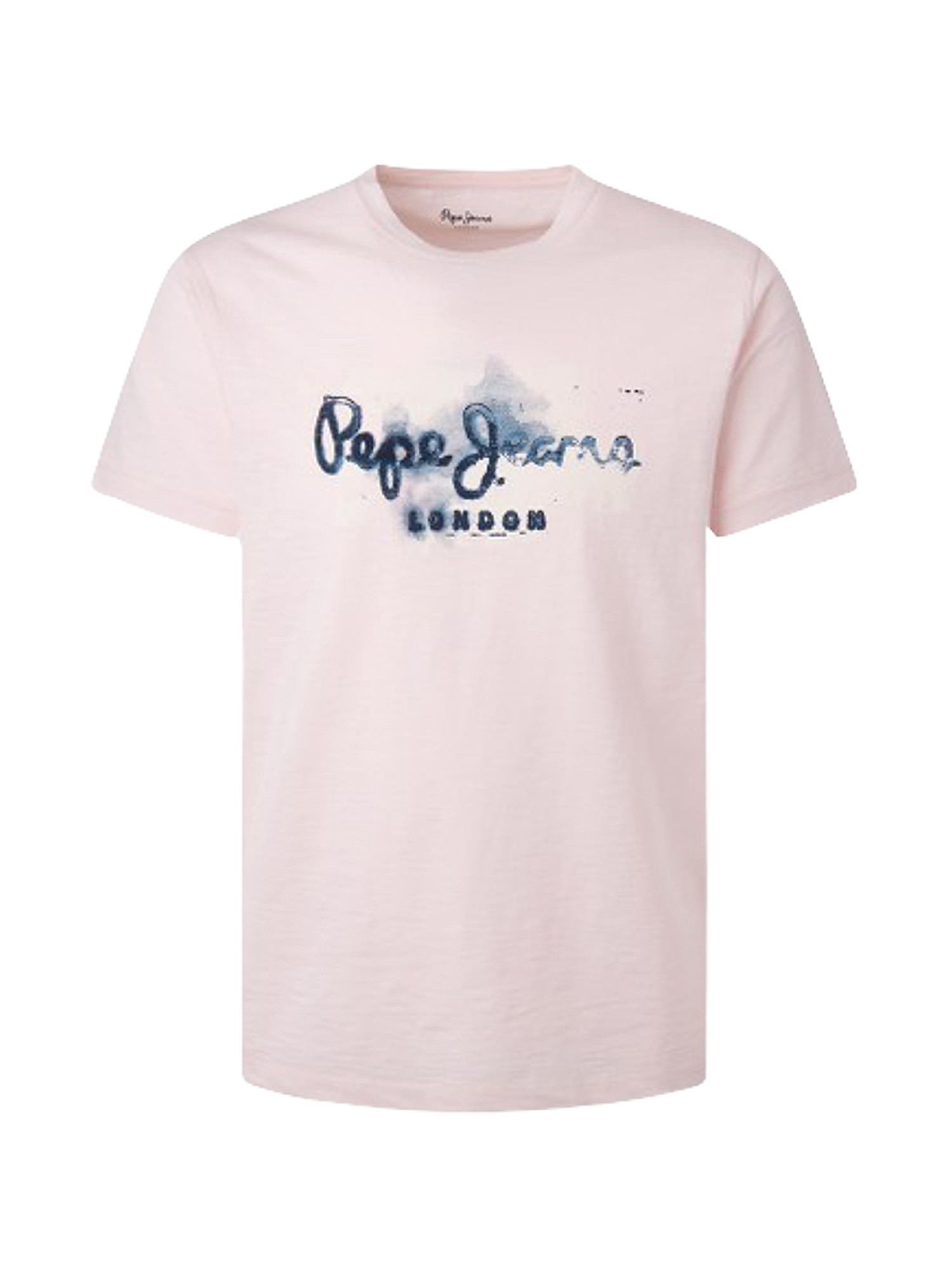 T-shirt con logo effetto vernice golders N, Rosa, large