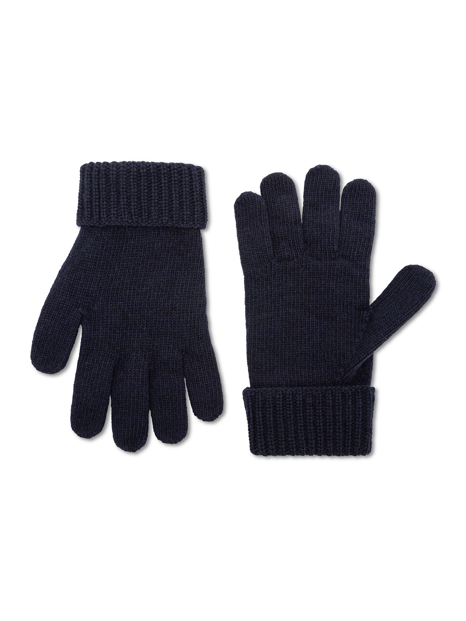 Armani Exchange - Gloves in recycled wool blend, Dark Blue, large image number 0