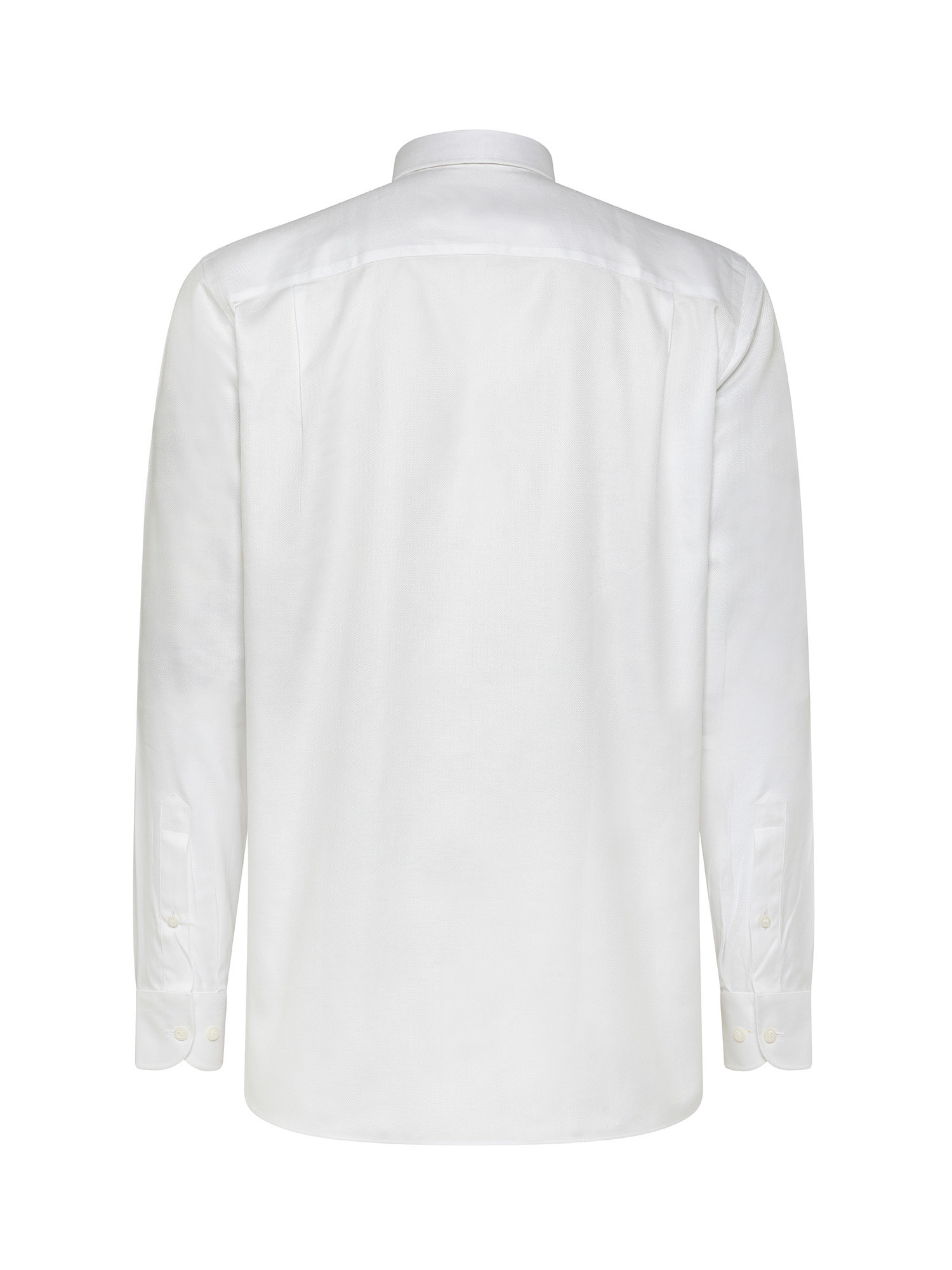 Regular fit shirt in pure cotton, White, large image number 2