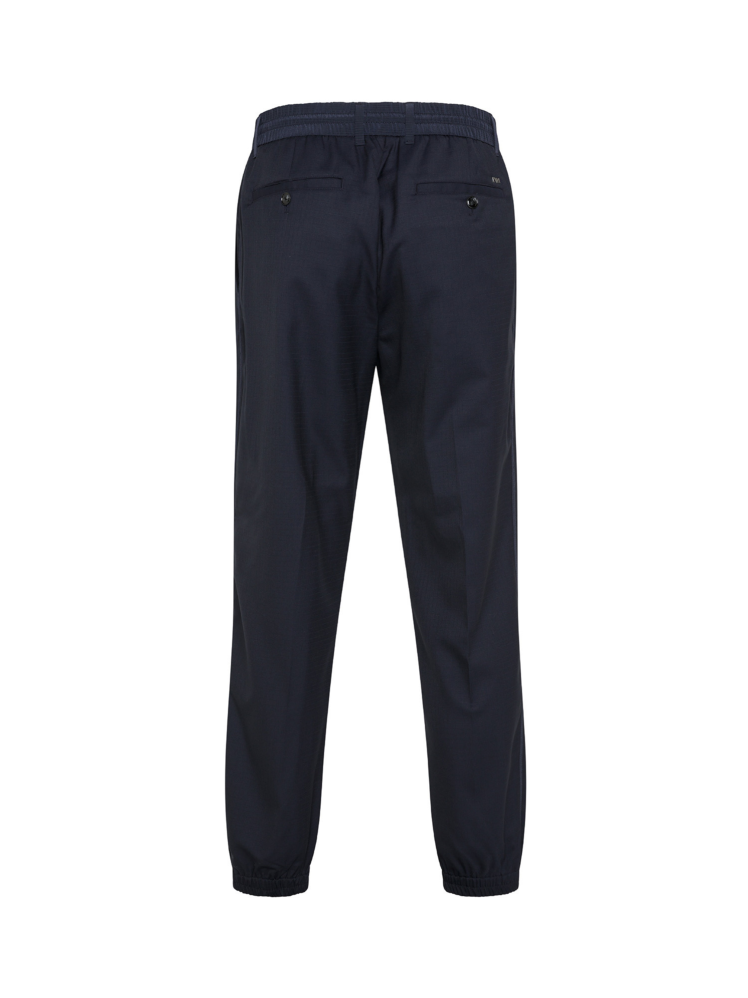 Emporio Armani - Wool blend trousers, Dark Blue, large image number 1