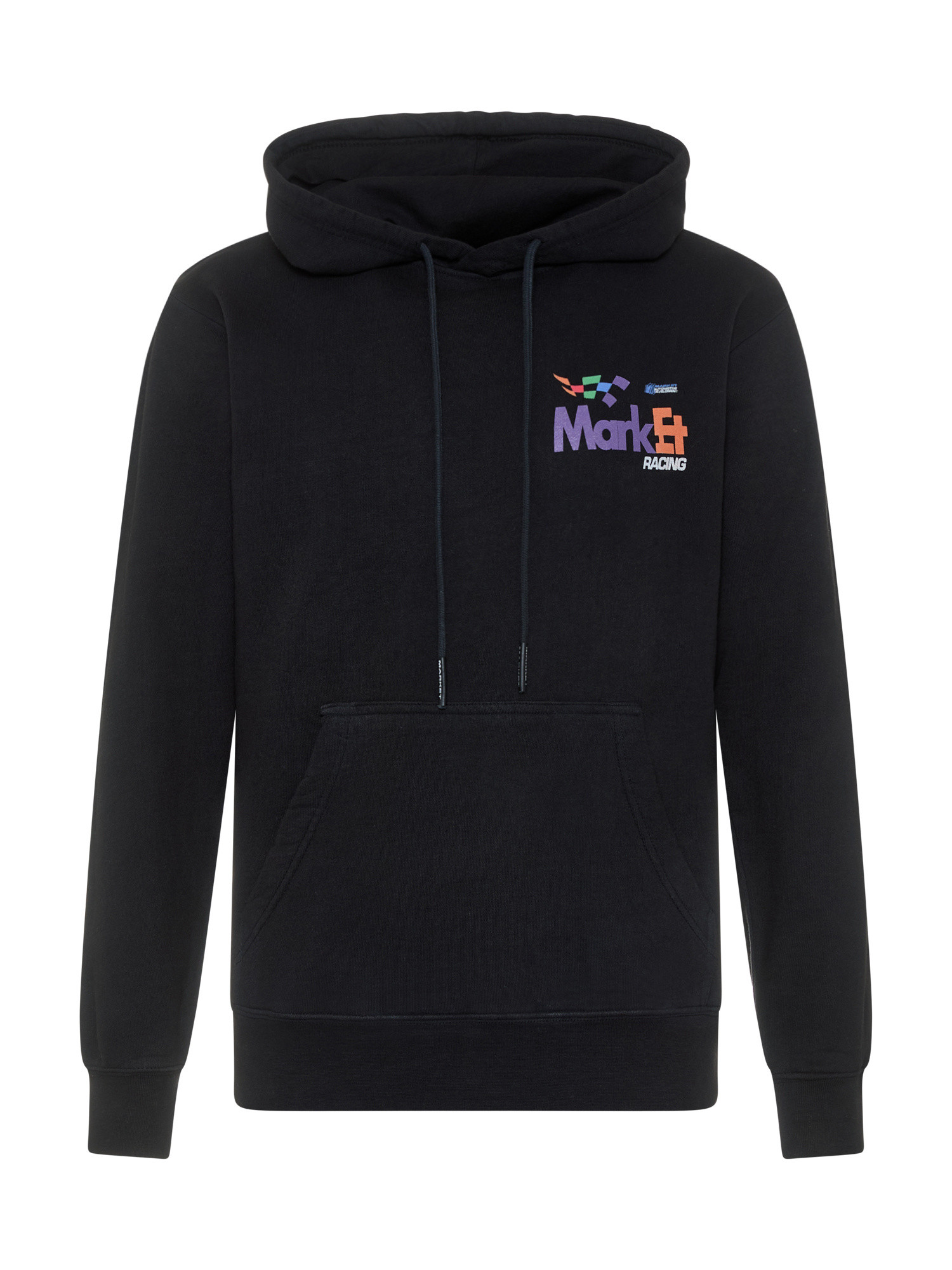 Market - Hooded sweatshirt with print, Black, large image number 0