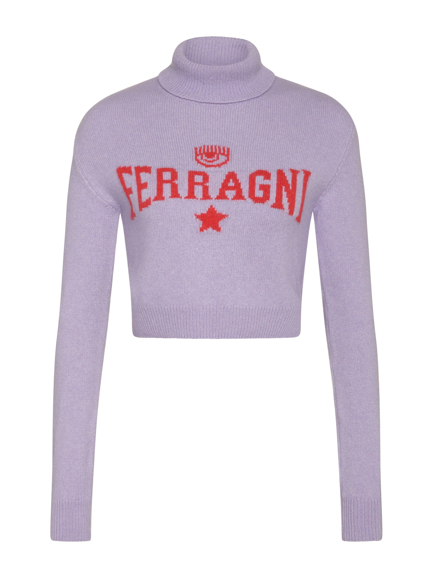 Chiara Ferragni - Ferragni stretch turtleneck, Purple Lilac, large image number 0