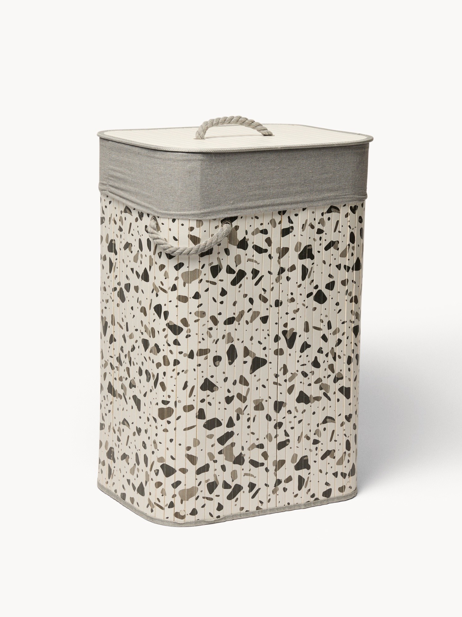 Bamboo Laundry Hamper with Lid and Handles - Discounted Price, Multicolor, large image number 0