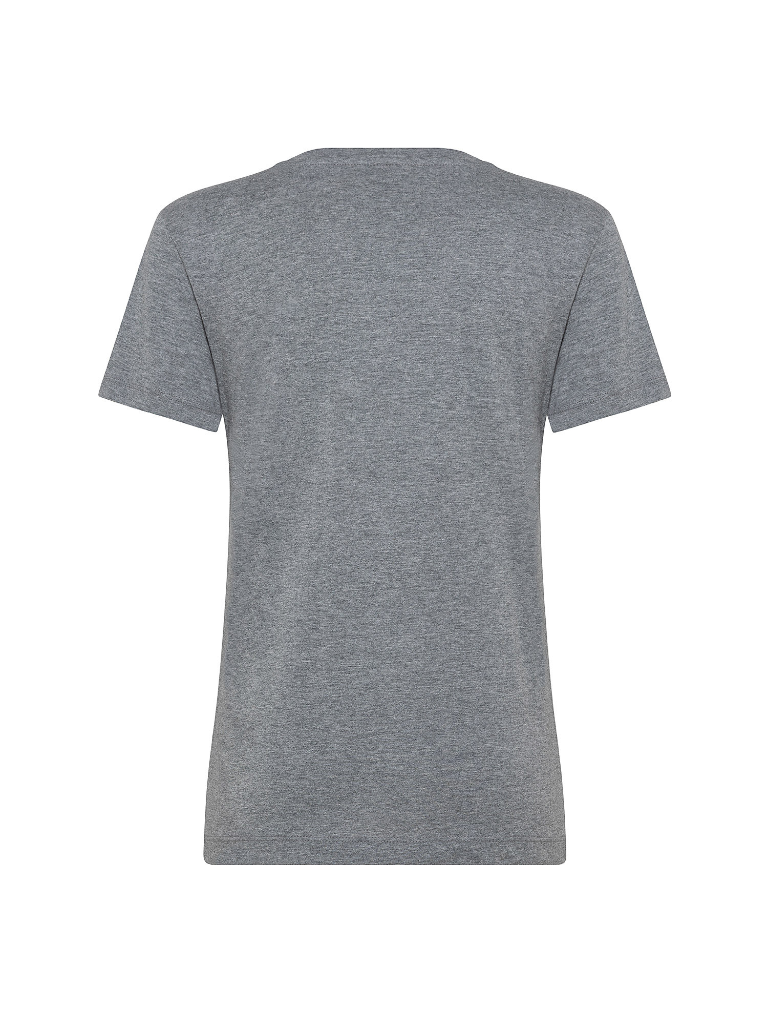 T-Shirt con logo di perline, Grigio, large image number 1