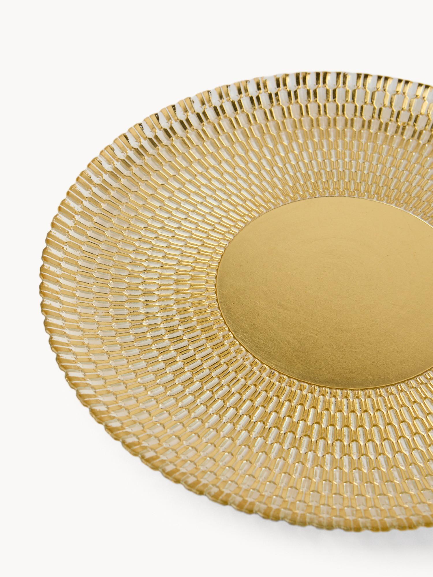 Fabric-glass serving dish, Gold, large image number 1