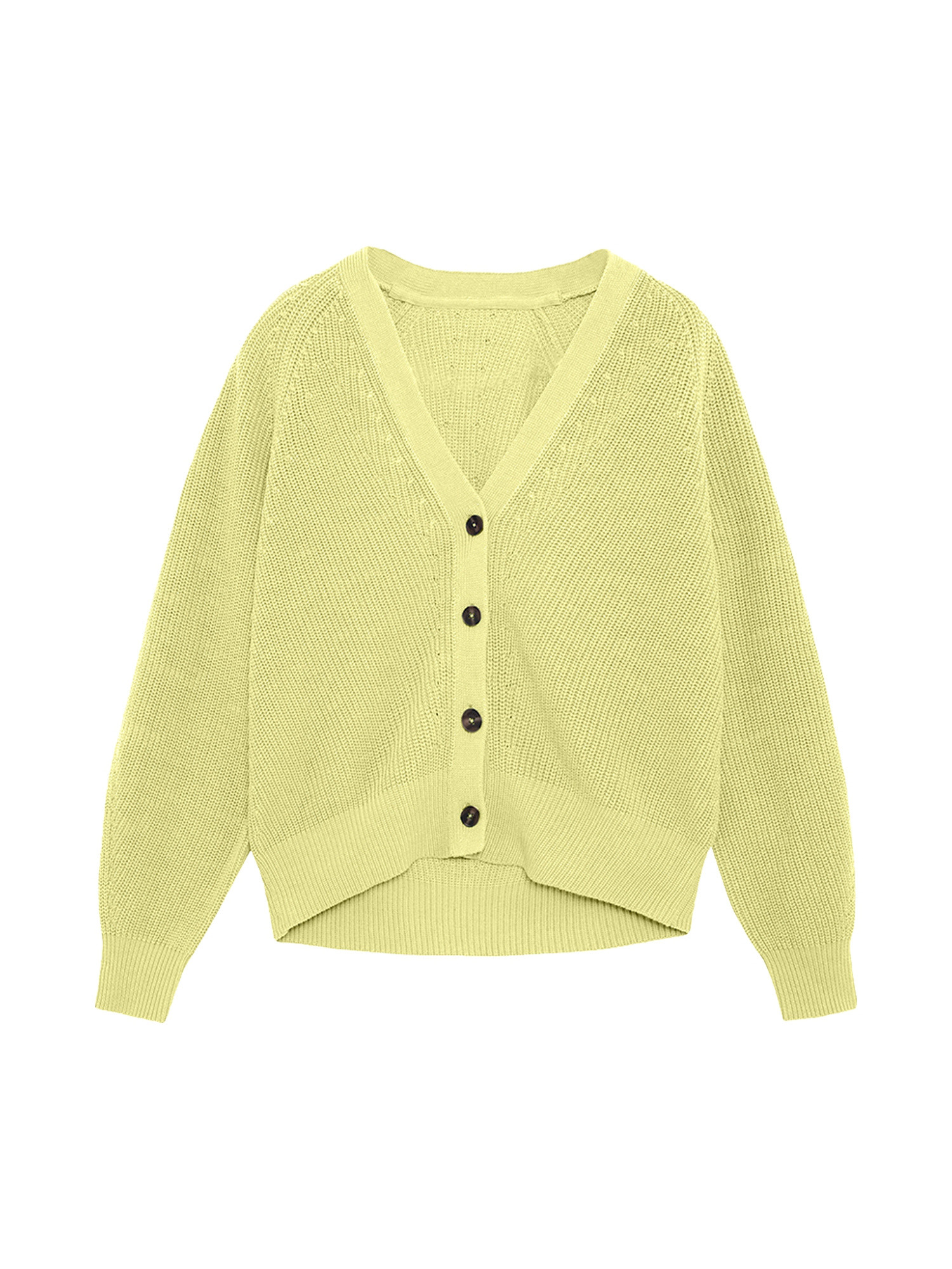 Ecoalf - Knitted cardigan, Yellow, large image number 0