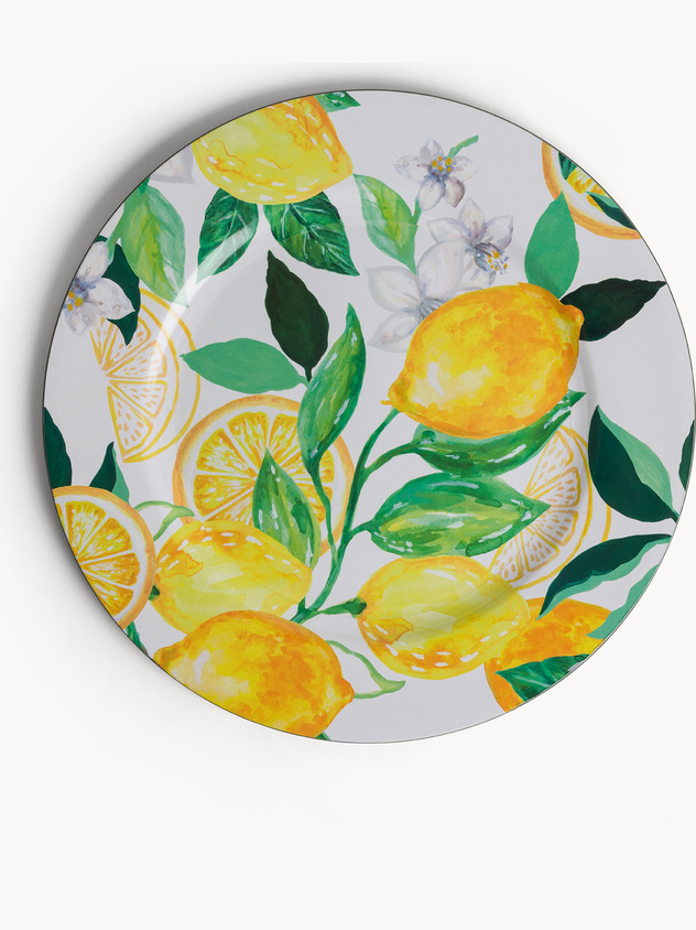Sottopiatto in plastica motivo limoni