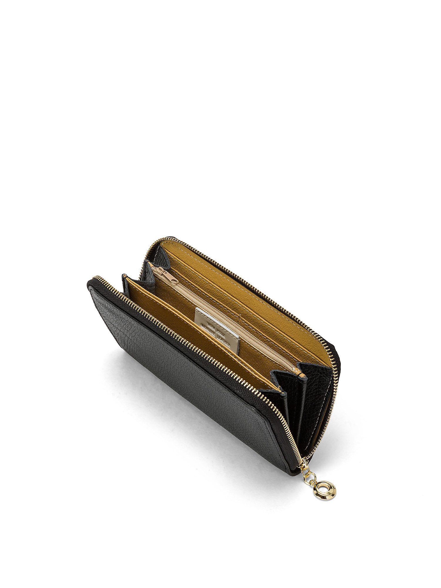 Koan - Genuine leather wallet with zip, Black, large image number 2