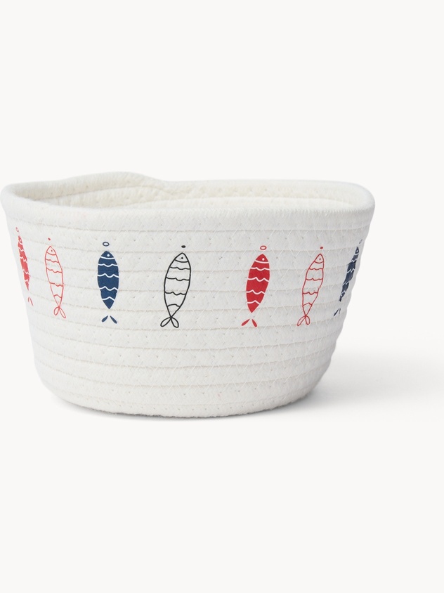 Kitchen basket with nautical print - Introductory price