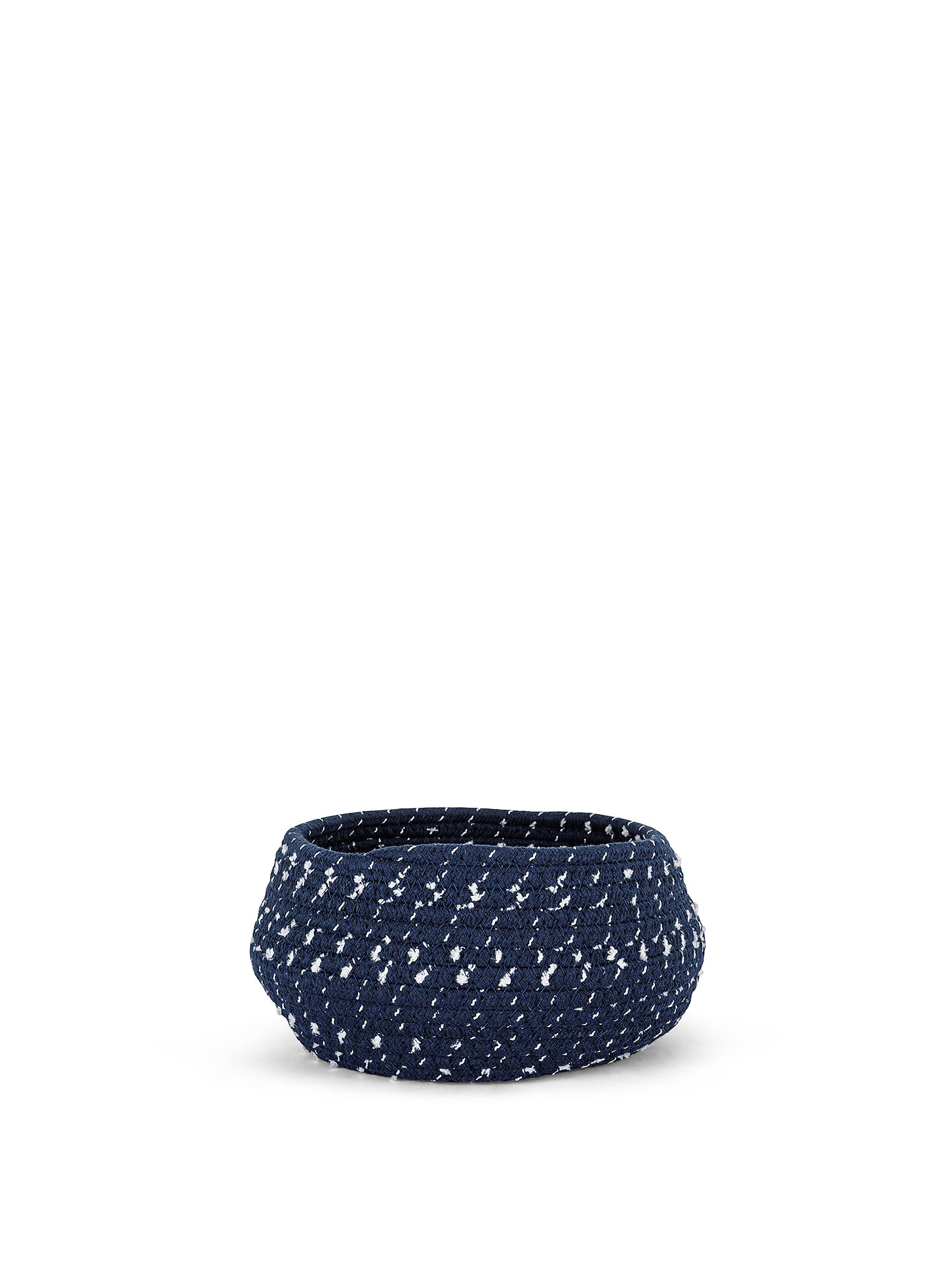 Handmade rope basket, Blue, large image number 0