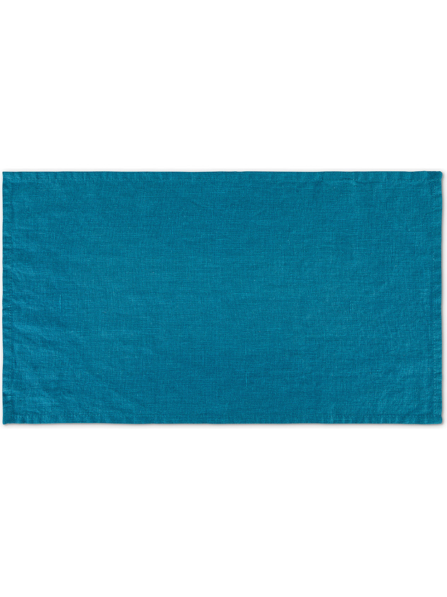 Solid color pure washed linen placemat
