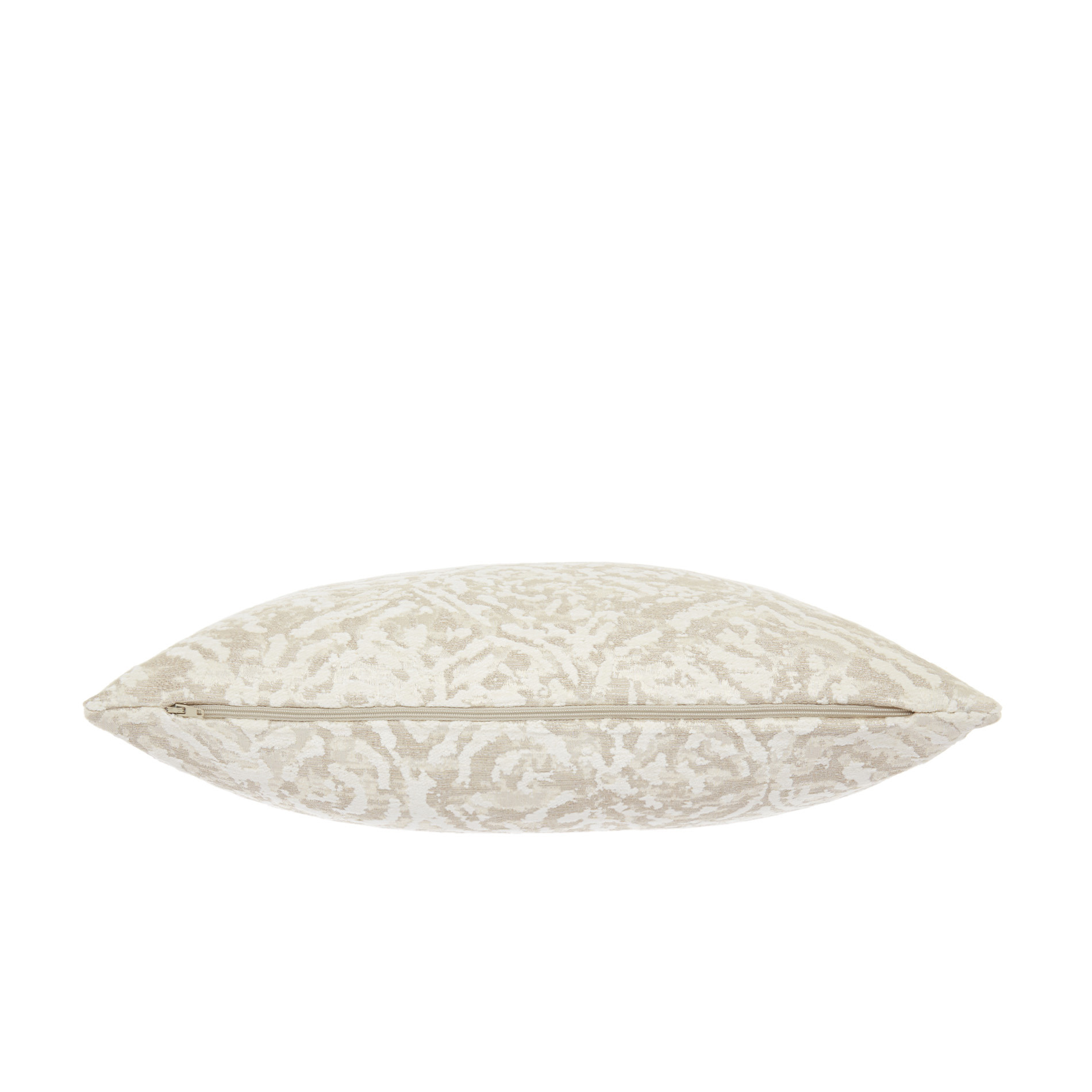 Jacquard fabric cushion with elegant patterns, Light Beige, large image number 1