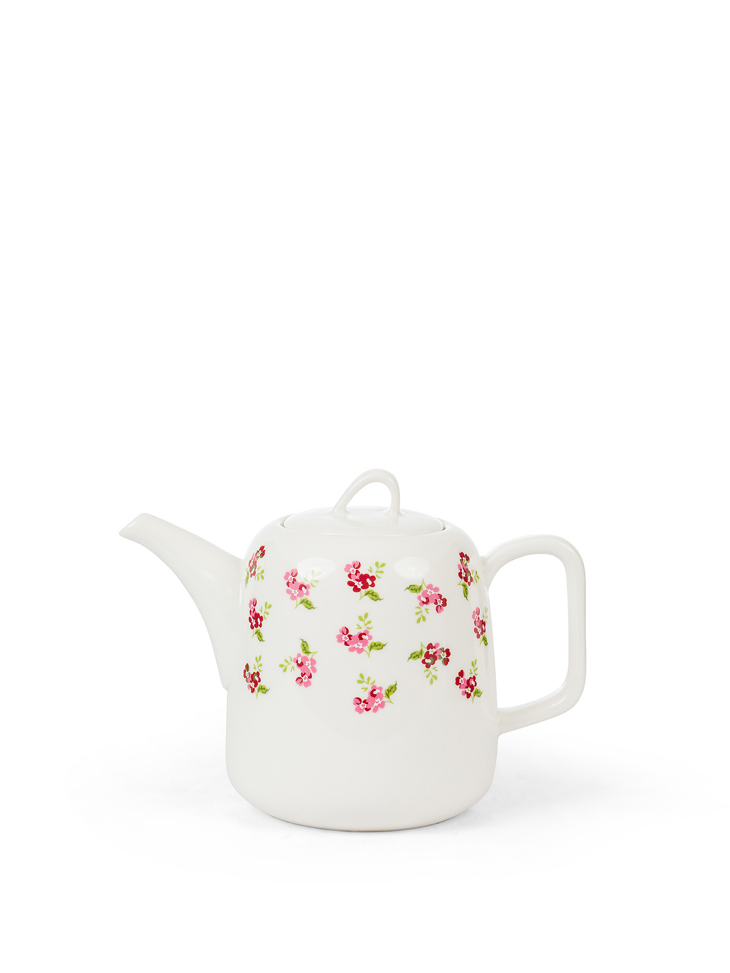 New bone china teapot with roses, White, large image number 0