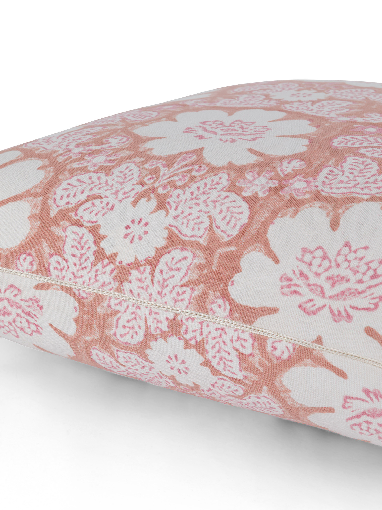 Cushion with flower print 45x45 cm, Pink, large image number 2