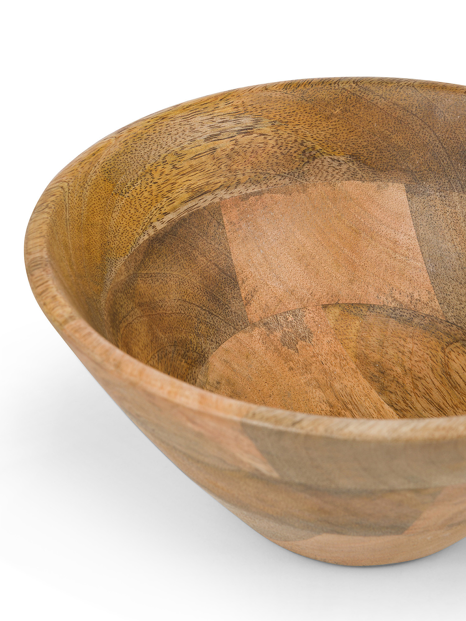 Wooden flared bowl, Brown, large image number 1