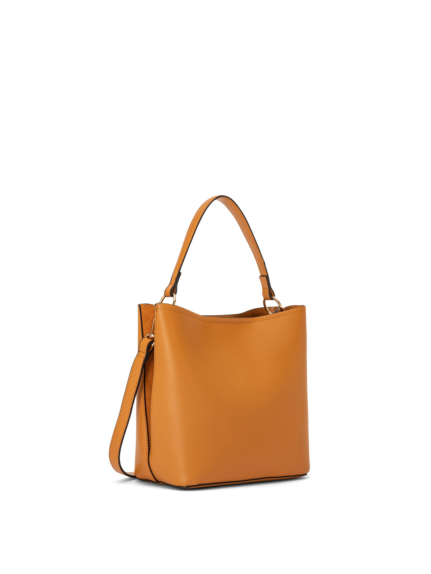 Leatherette hobo bag, Orange, large image number 1