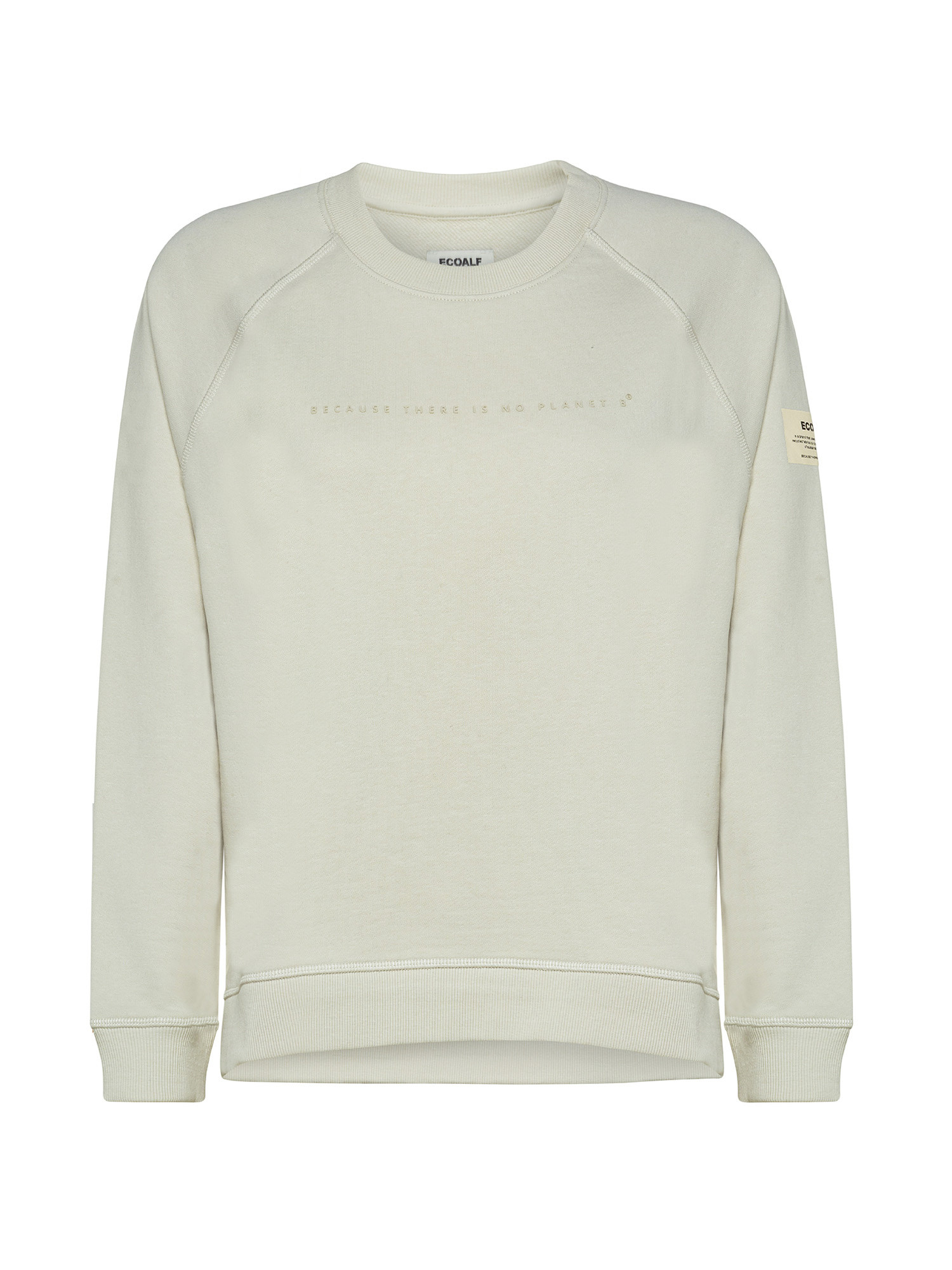 Ecoalf - Sirah sweatshirt with print, White, large image number 0