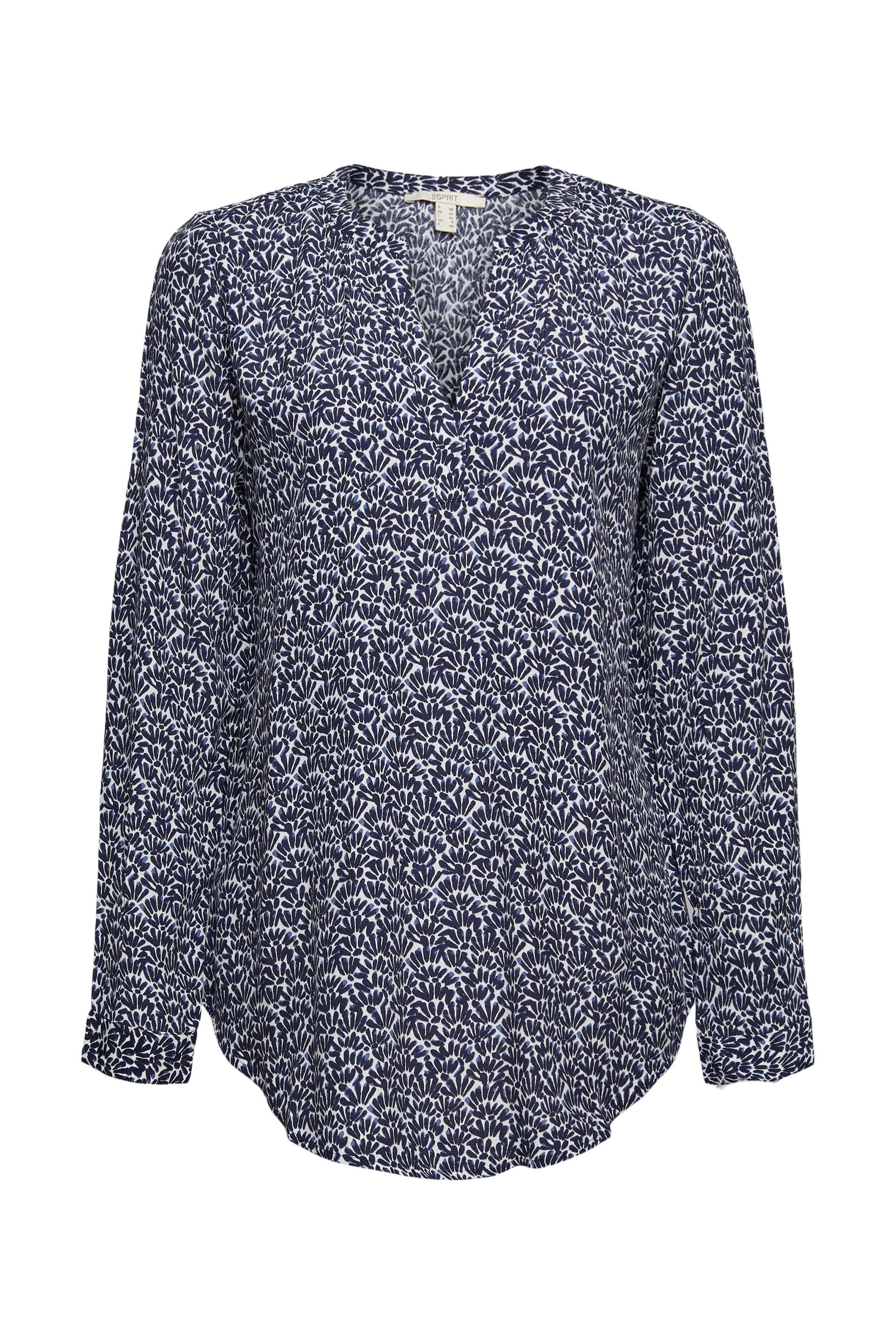 Blouse with pattern, Blue, large image number 0