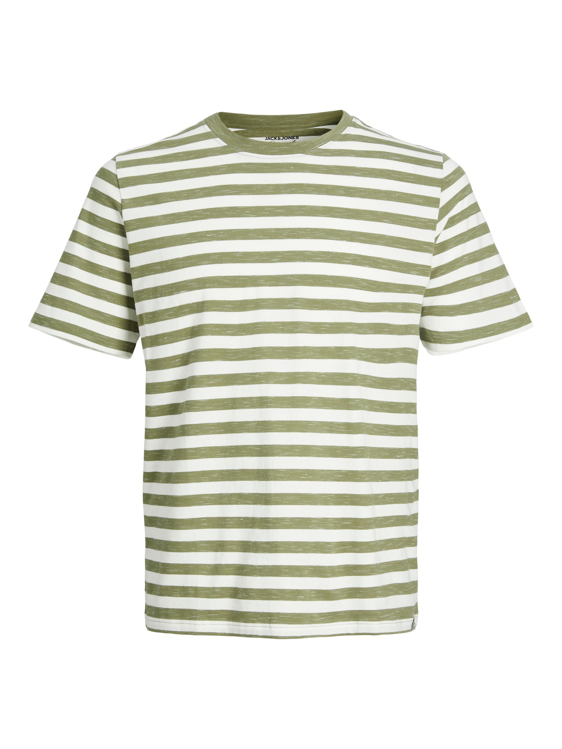 Jack & Jones - Striped T-Shirt, Light Green, large image number 0