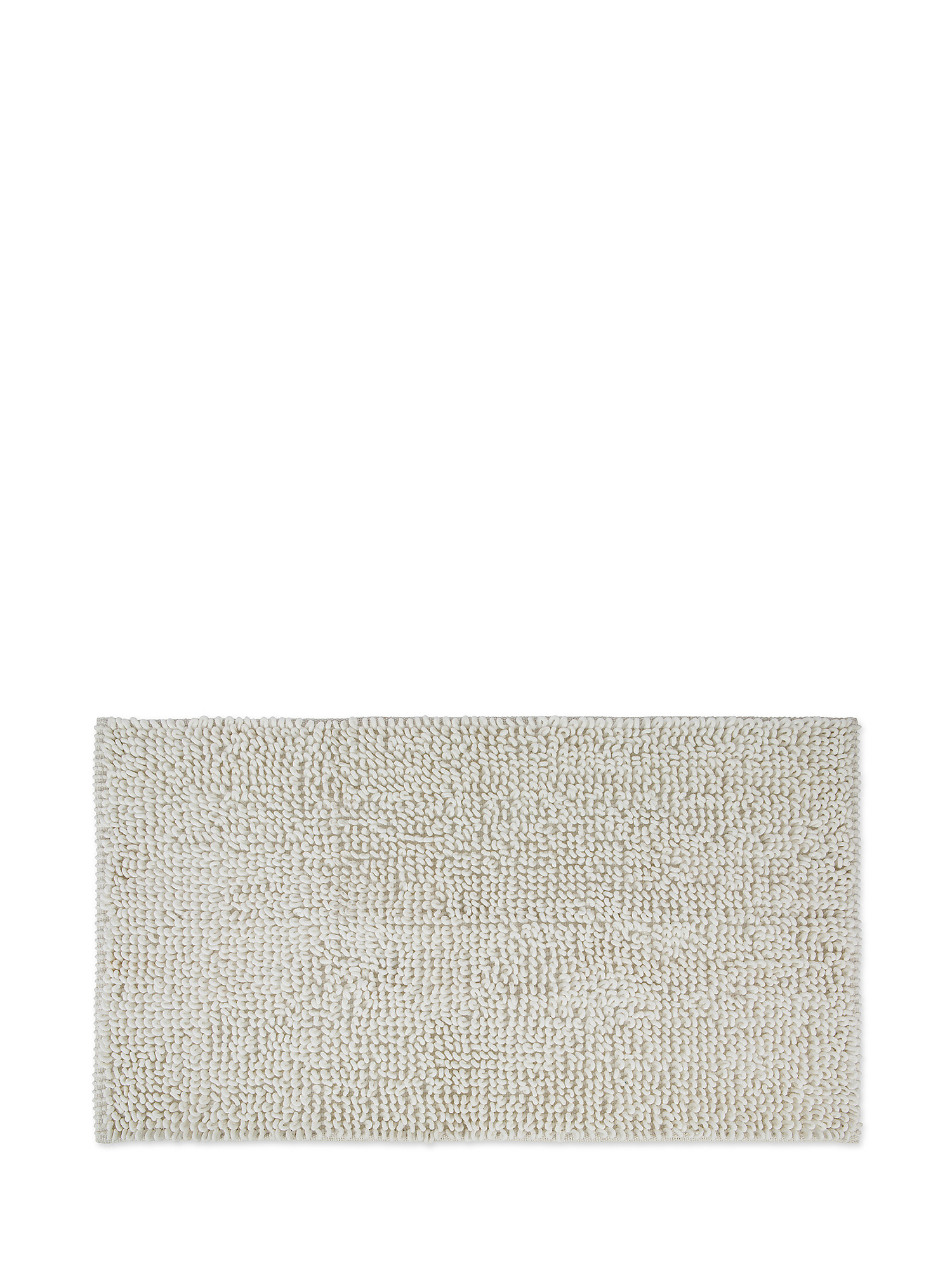 Shaggy microfiber bath mat, White, large image number 0