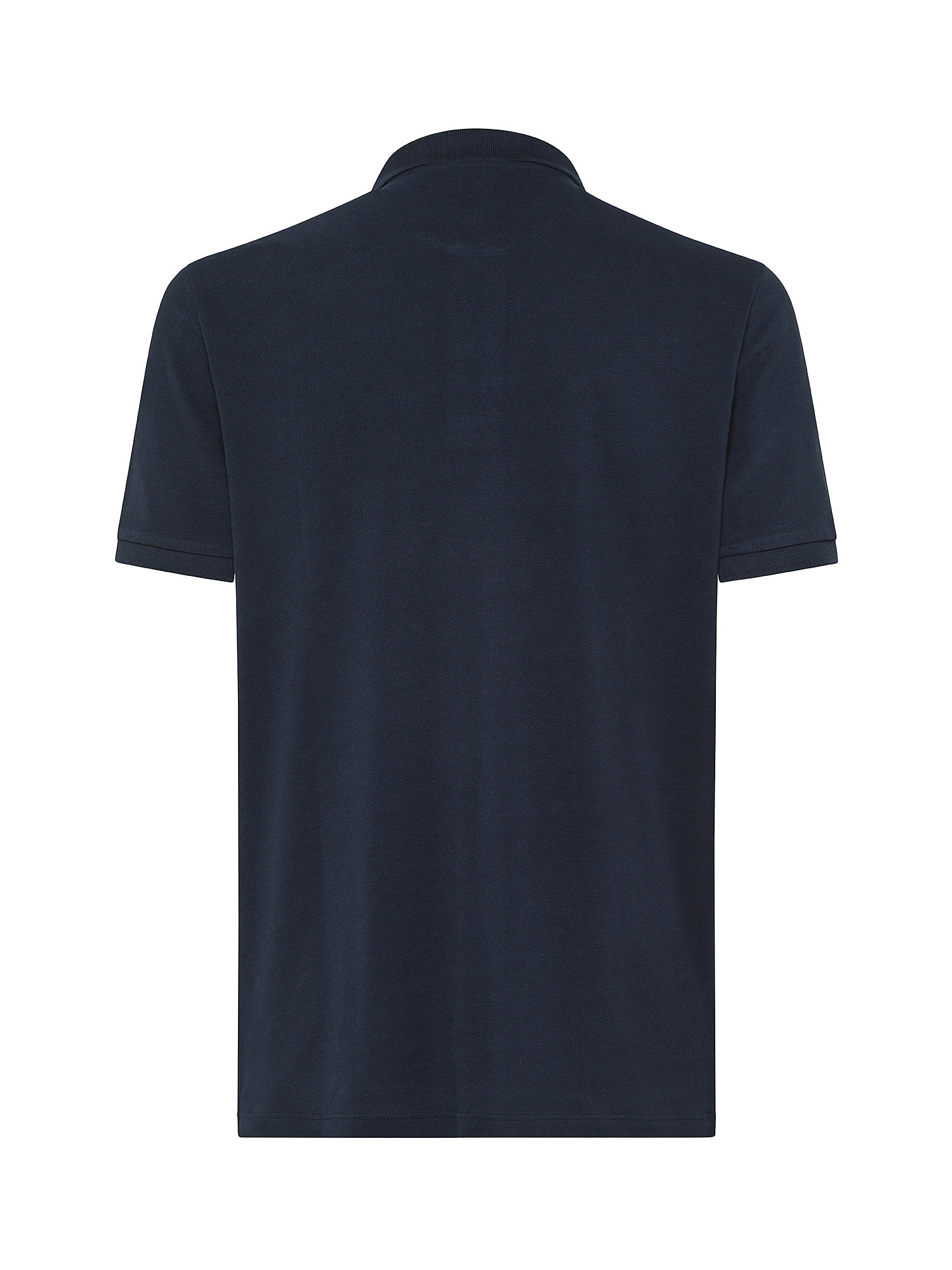 Luca D'Altieri - Polo in pure cotton, Dark Blue, large image number 1