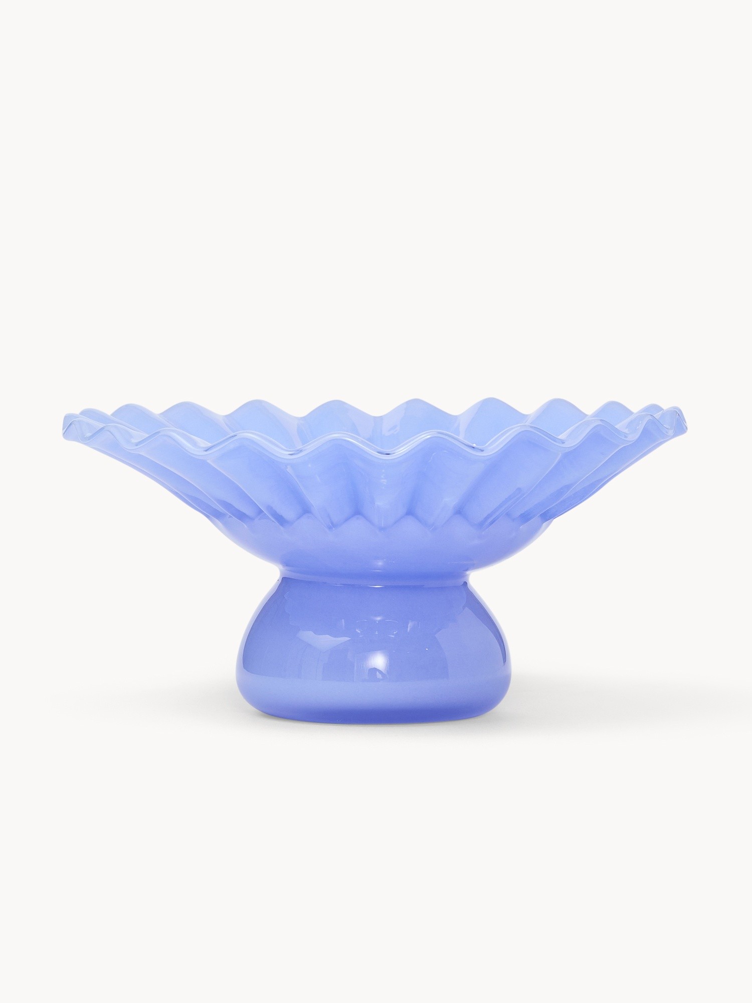 Vaso in vetro colorato in pasta fatto a mano, Blu, large image number 0