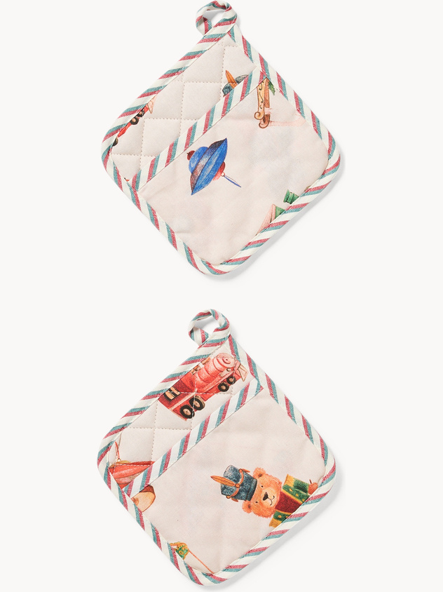 Scatola di latta regalo con set di 2 presine