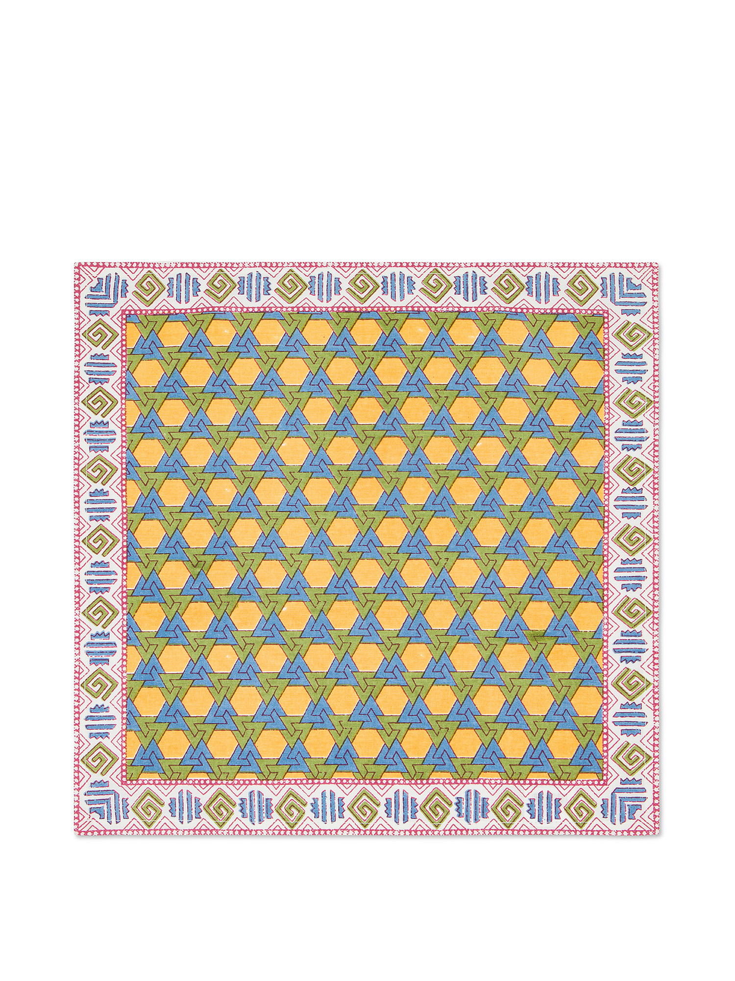Set 2 tovaglioli puro cotone motivo etnico, Multicolor, large image number 1