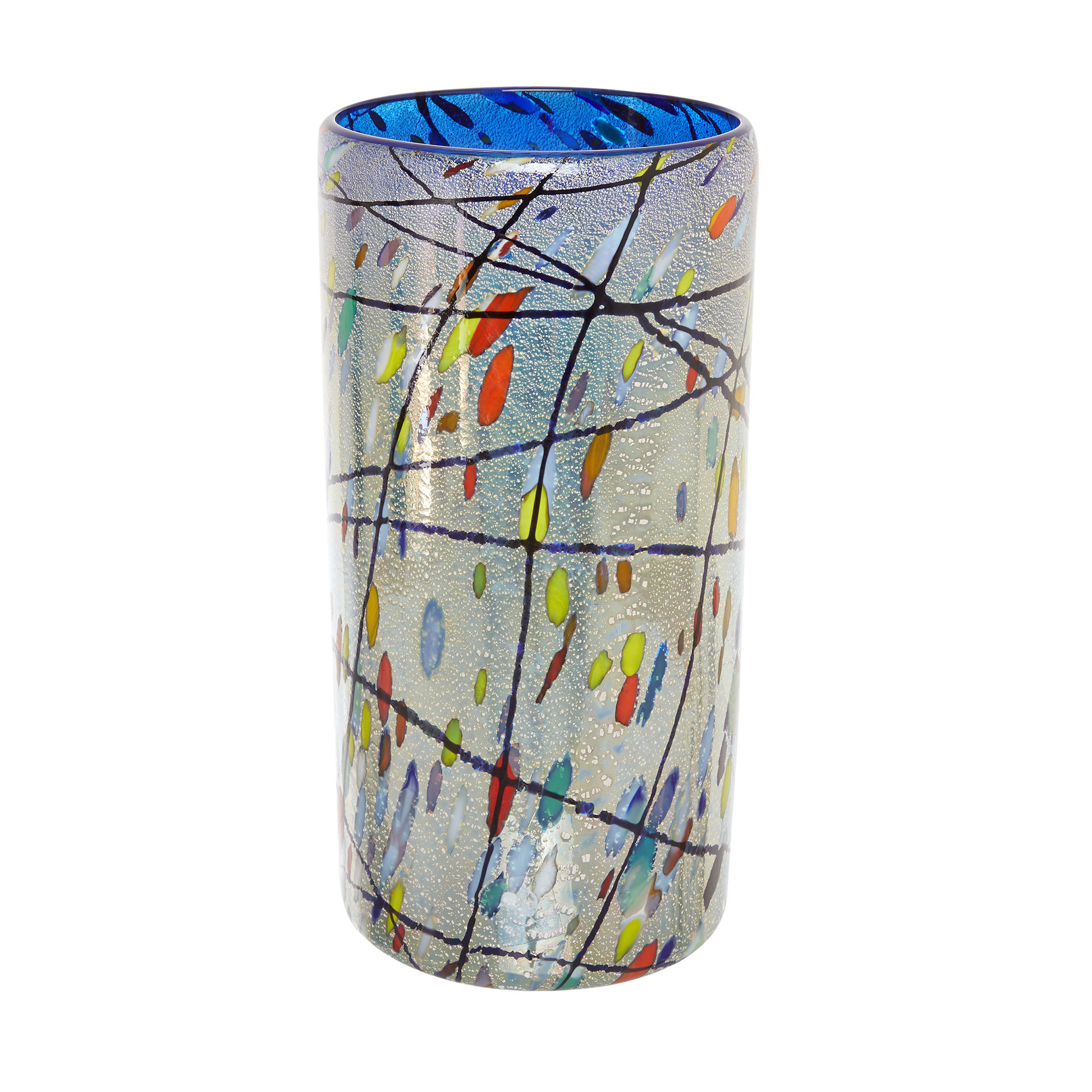 Handmade Murano glass vase, Multicolor, large image number 0