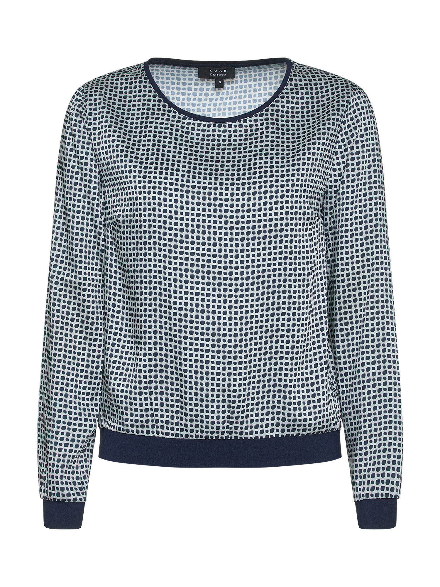 Koan - Patterned blouse, Pearl Grey, large image number 0
