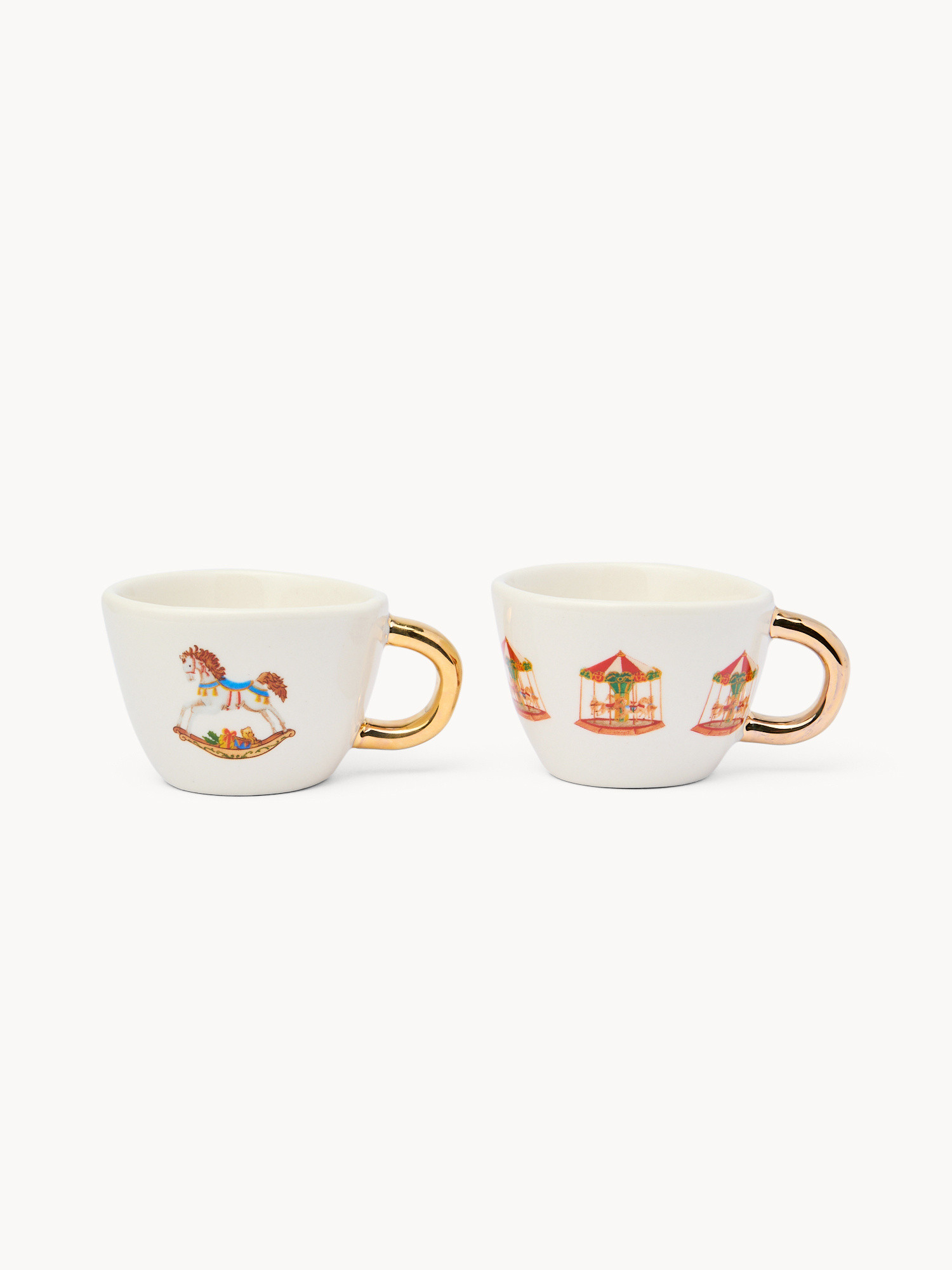 Tazze caffè in stoneware  decorato, Multicolor, large image number 0