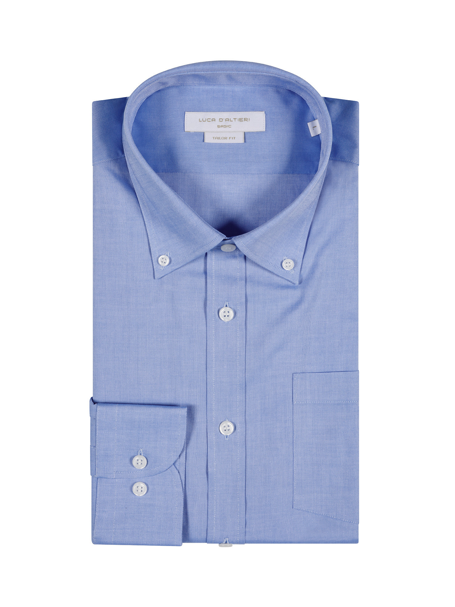 Camicia tailor fit in cotone, Azzurro, large image number 2