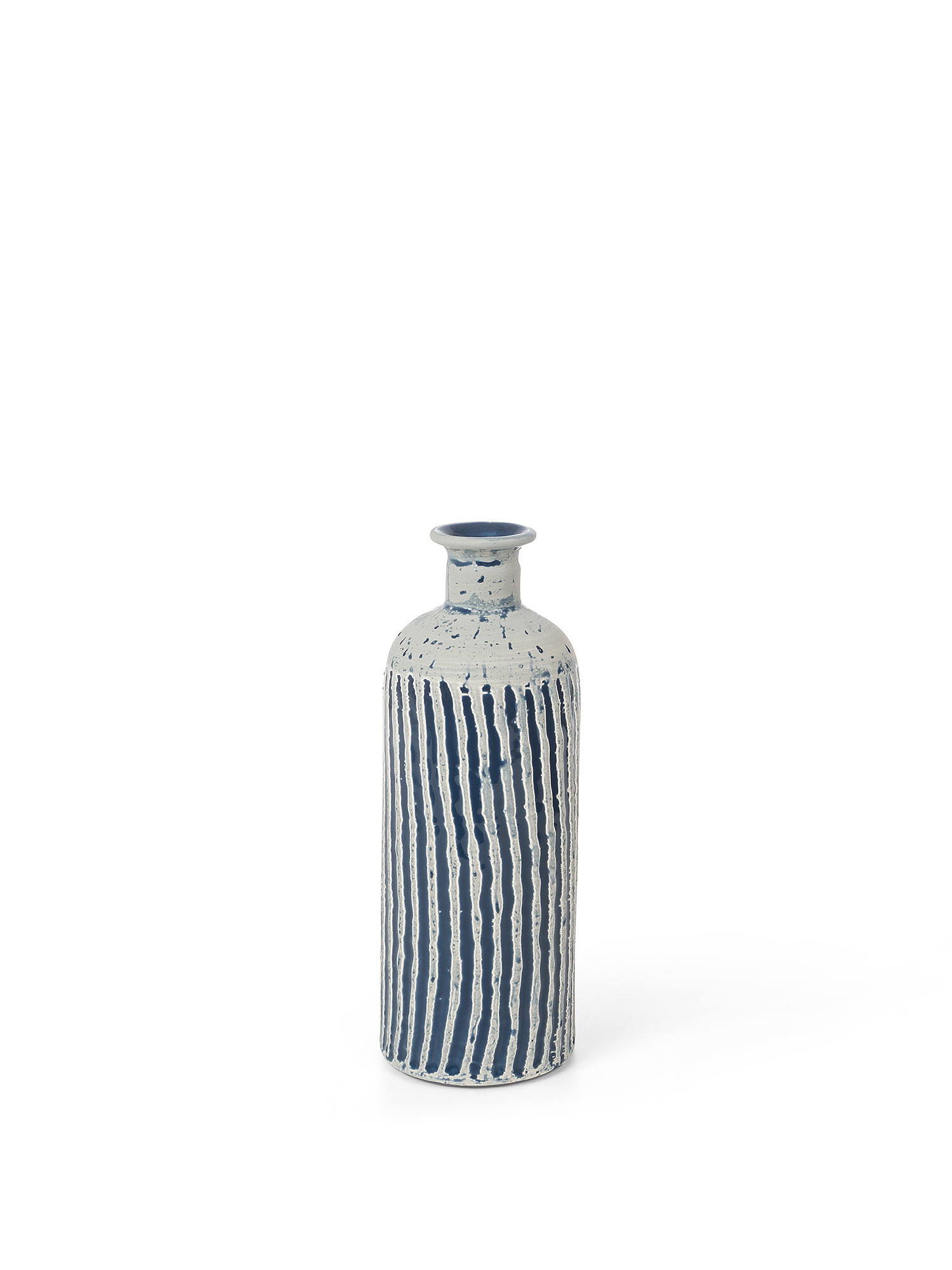 Decorative ceramic bottle, Blue, large image number 0