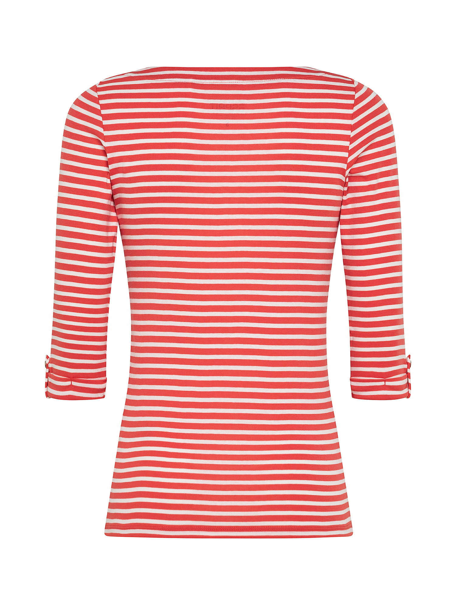 Striped T-shirt, Orange, large image number 1