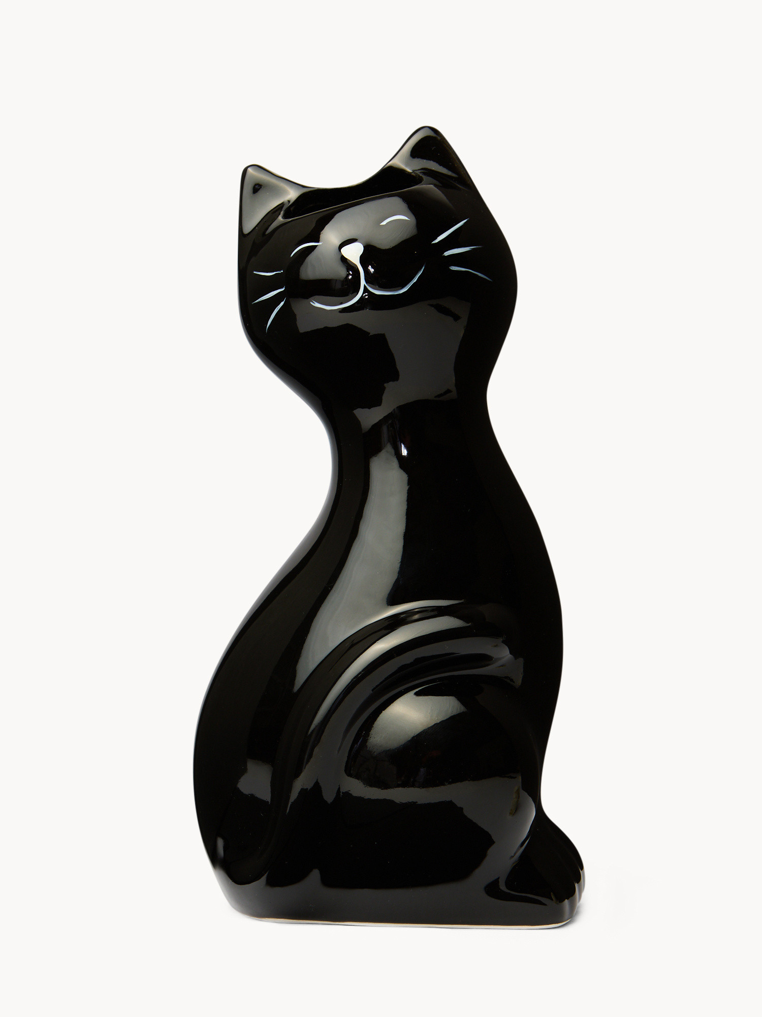 Umidificatore in ceramica a gattino, Nero, large image number 0