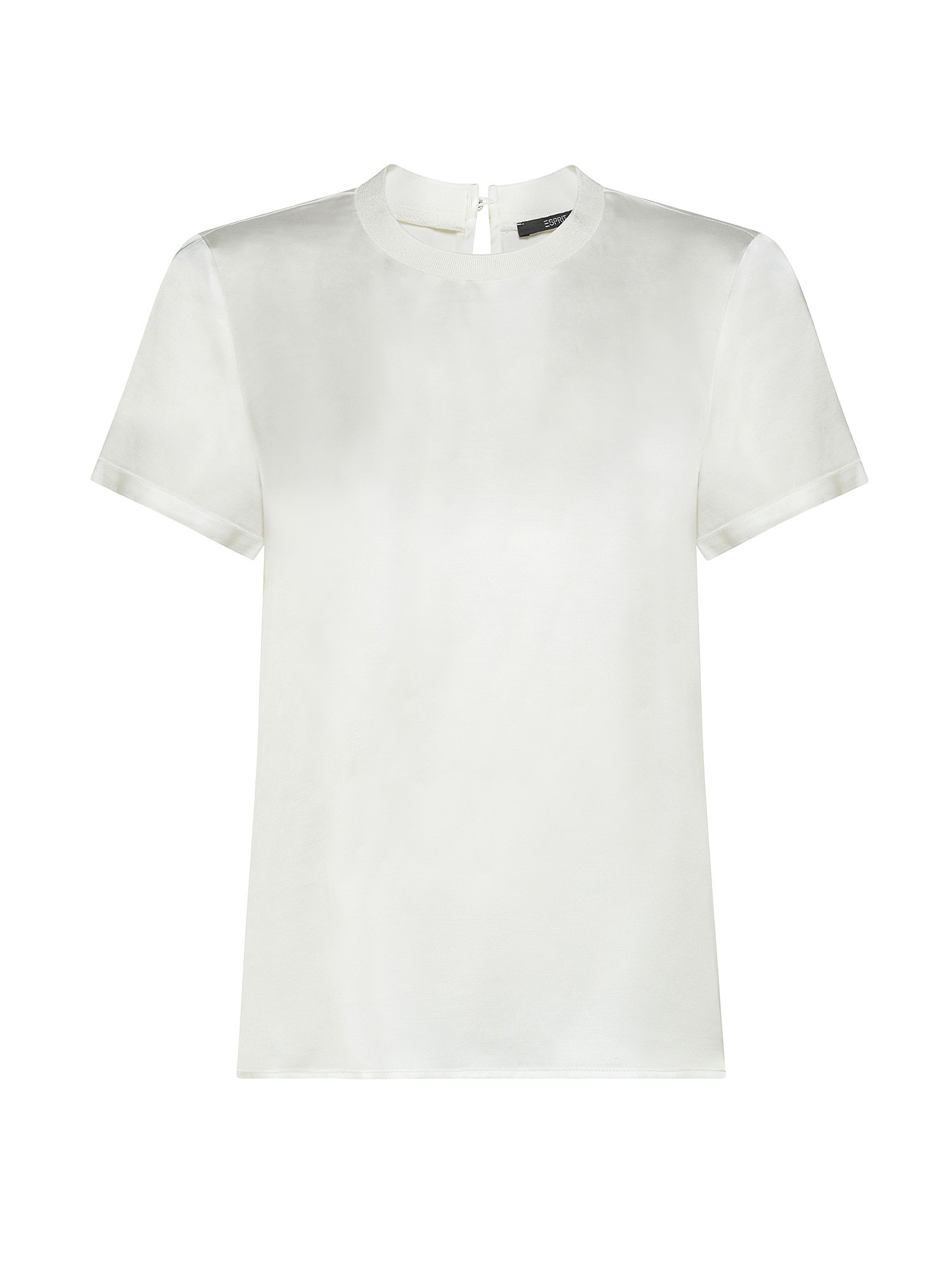 Blusa in raso, Bianco sporco, large image number 0