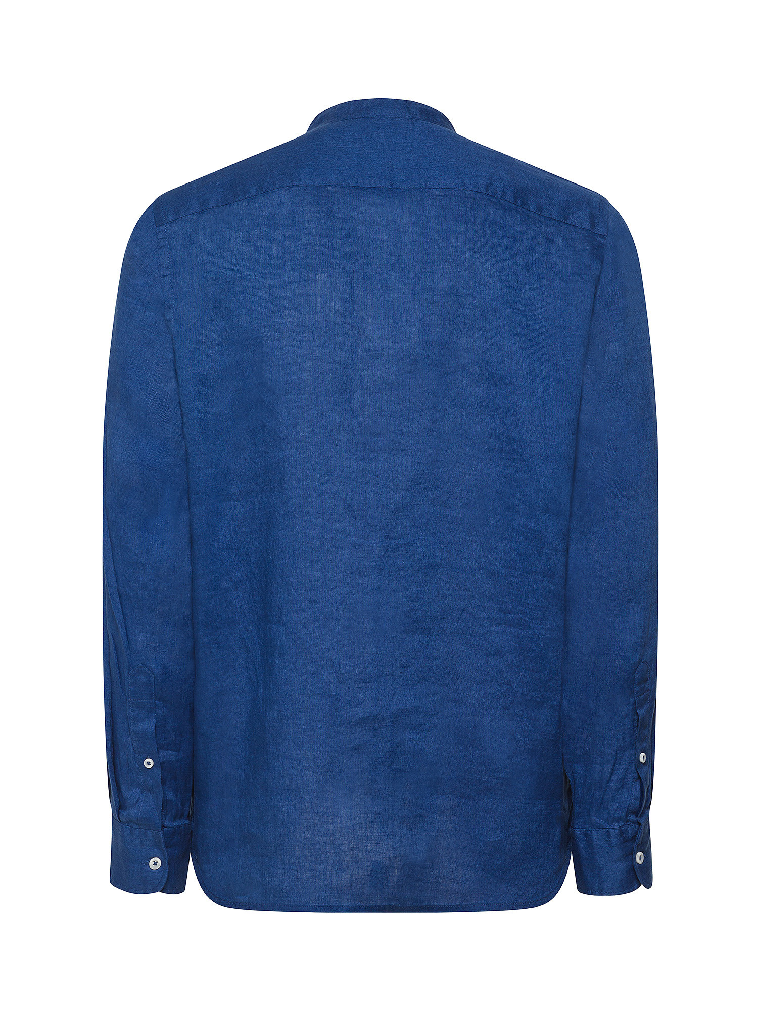 JCT - Camicia coreana in puro lino, Blu royal, large image number 1