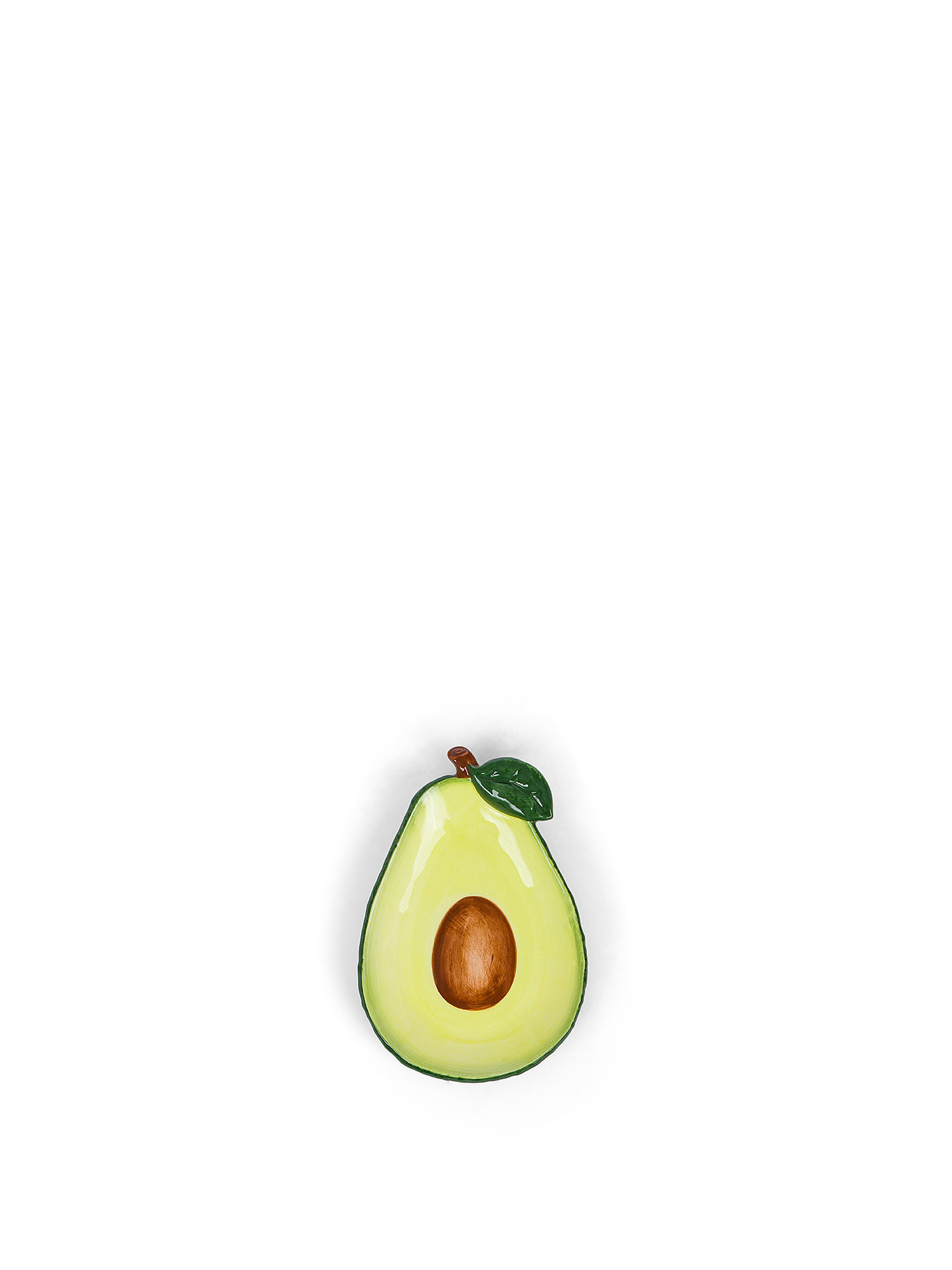 Piattino ceramica avocado, Verde, large image number 0
