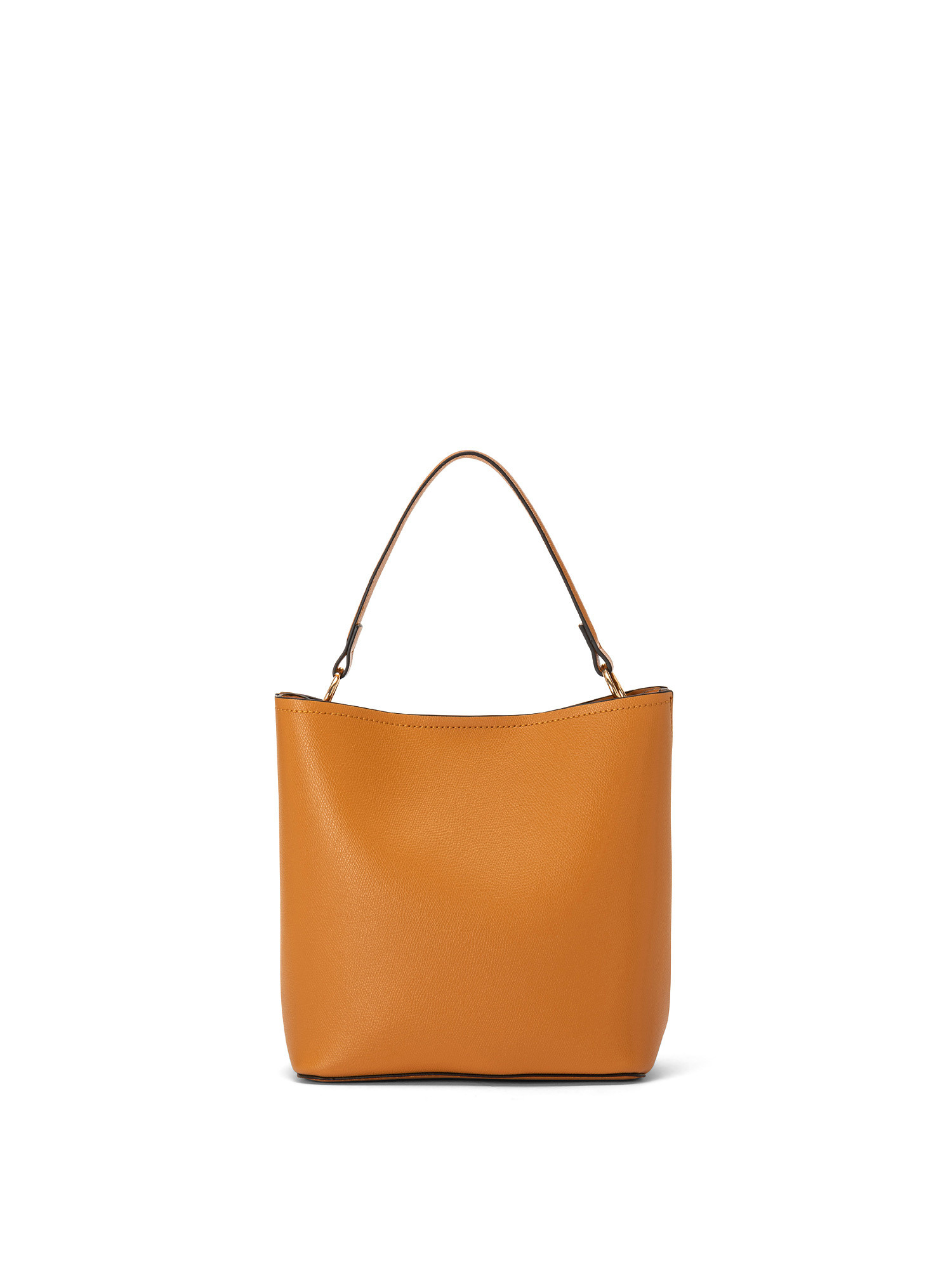 Leatherette hobo bag, Orange, large image number 0